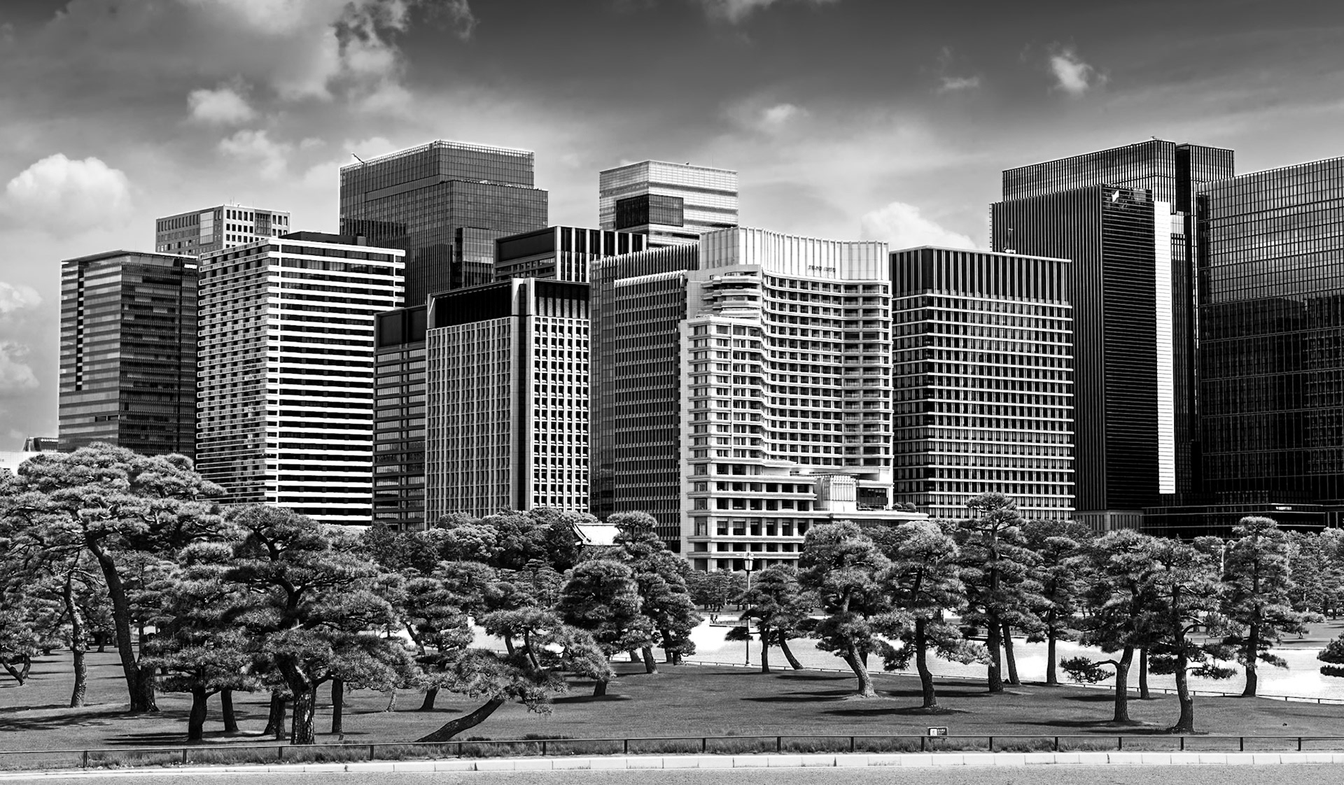 Tokyo from the Imperial Palace Outer Garden