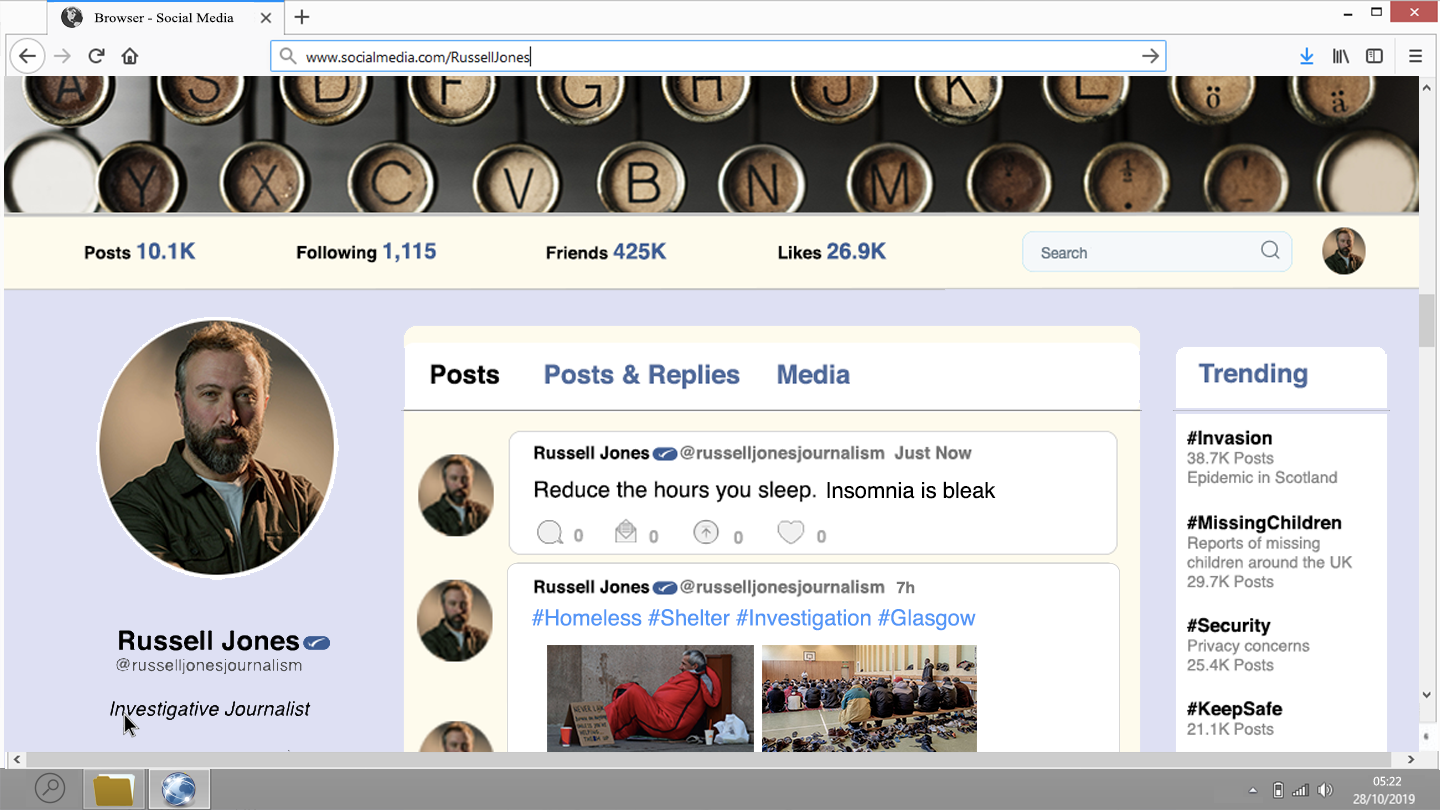 Social Media Design on Windows