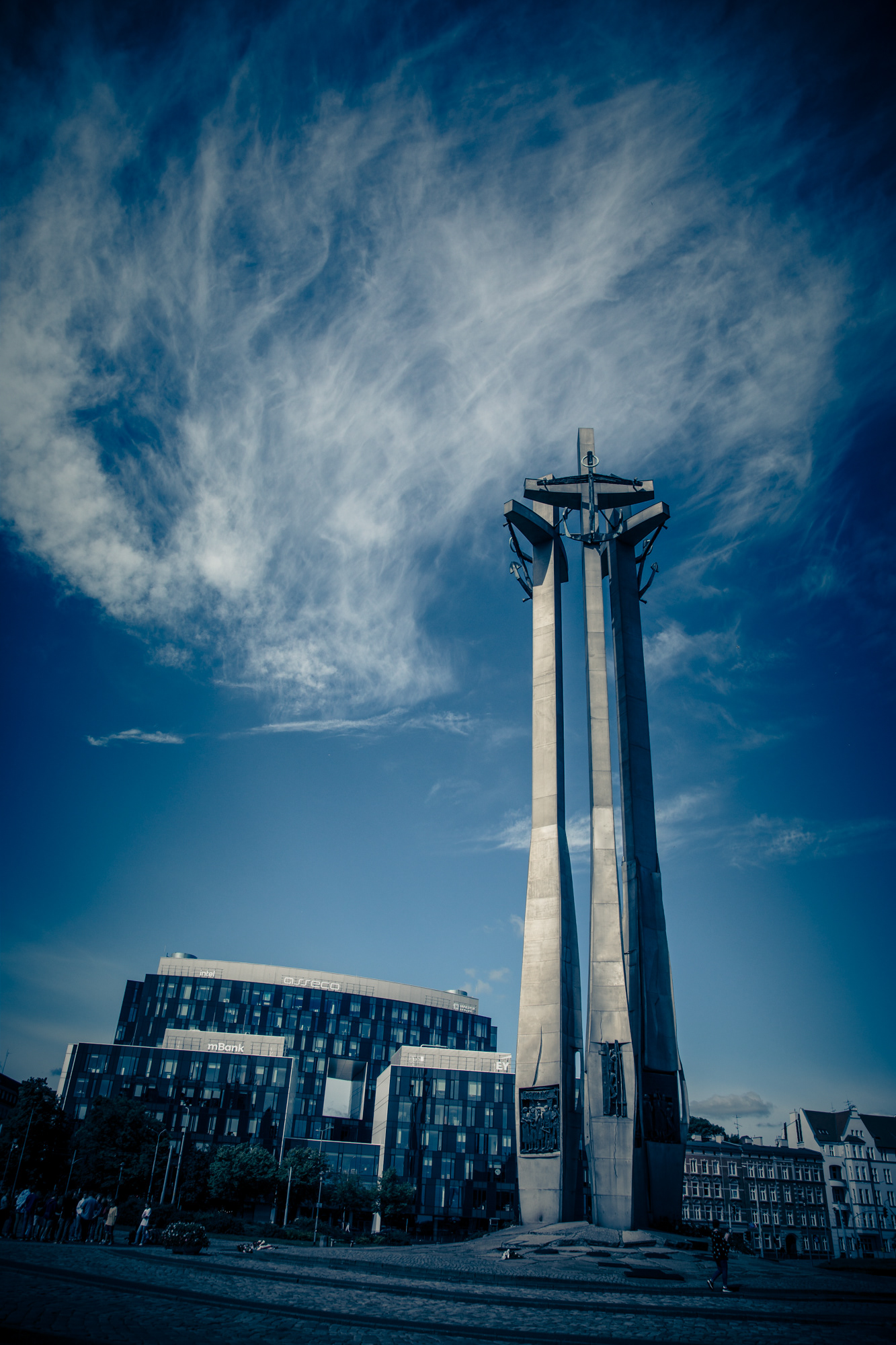 Denkmal für die gefallenen Werftarbeiter von 1970-Gdansk-Polen