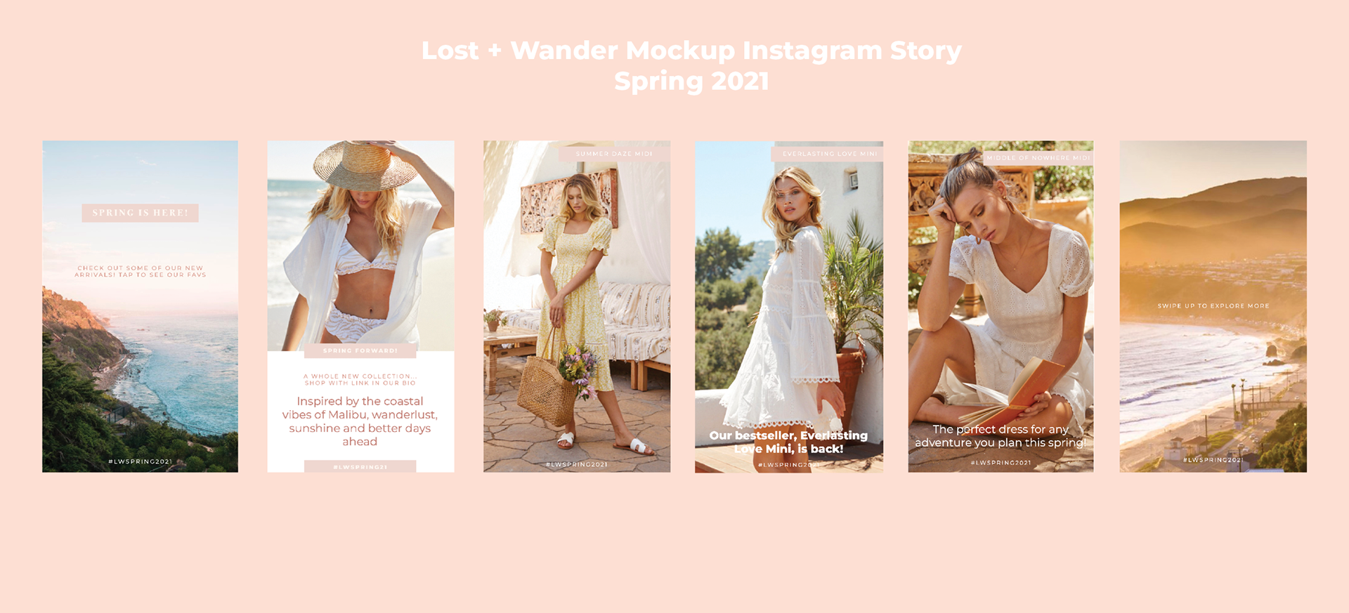 Spring 2021 Instagram Social Pitch for the brand Lost + Wander
