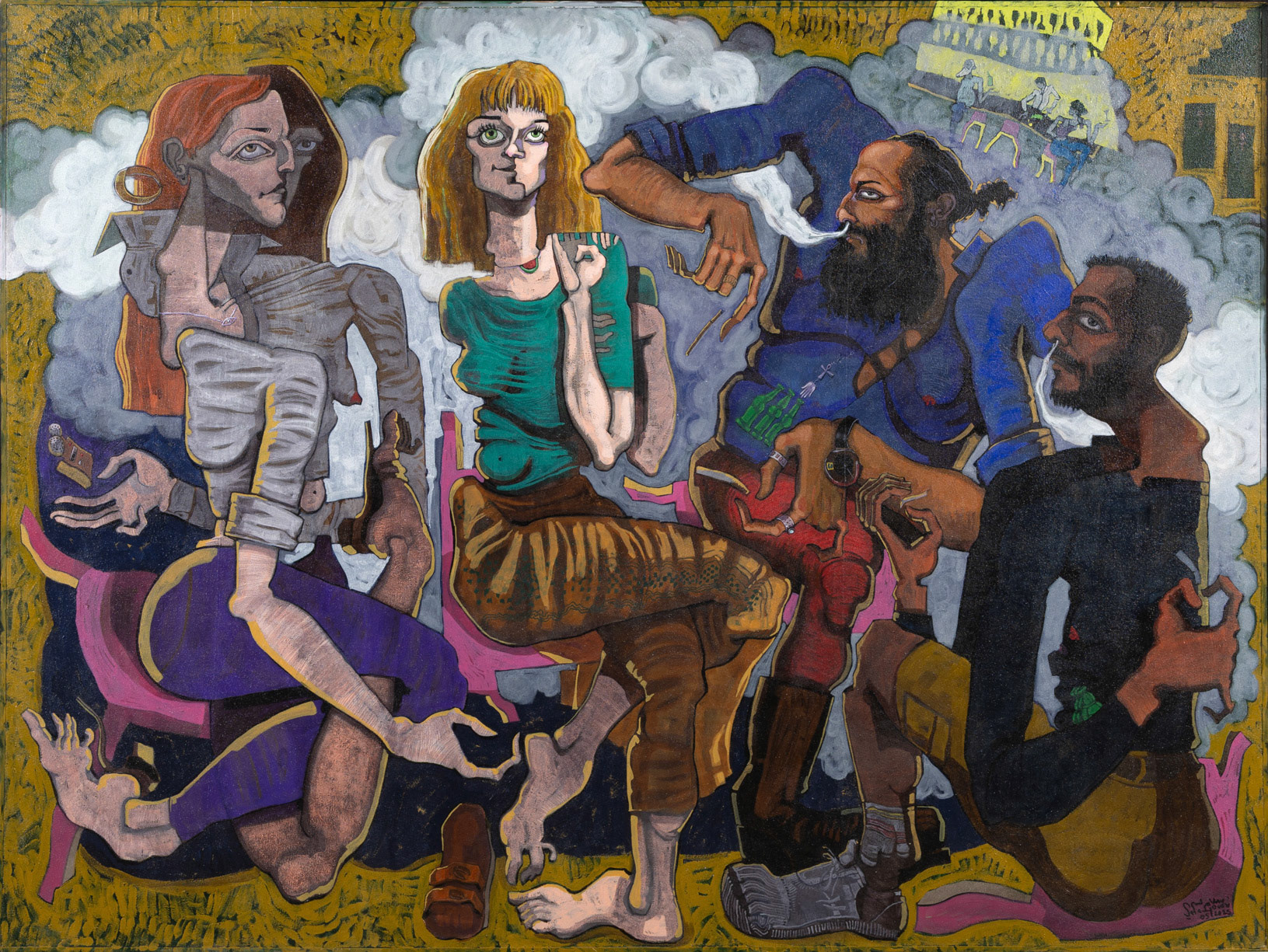 NeoOrientalism, 2025 Acrylic on Canvas 78.74 x 59.05 x 1.77 Inches 200 x 150 x 4.5 cm