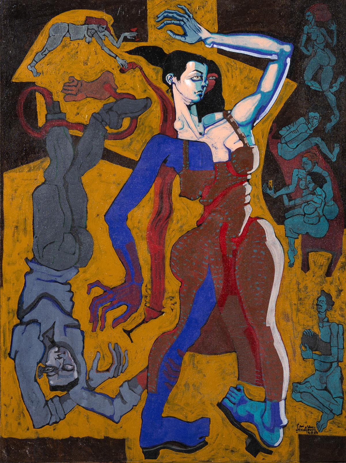 Chez Galila, 2025 Acrylic on Canvas 35.43 x 47.24 x 1.77 Inches 90 x 120 x 4.5 cm
