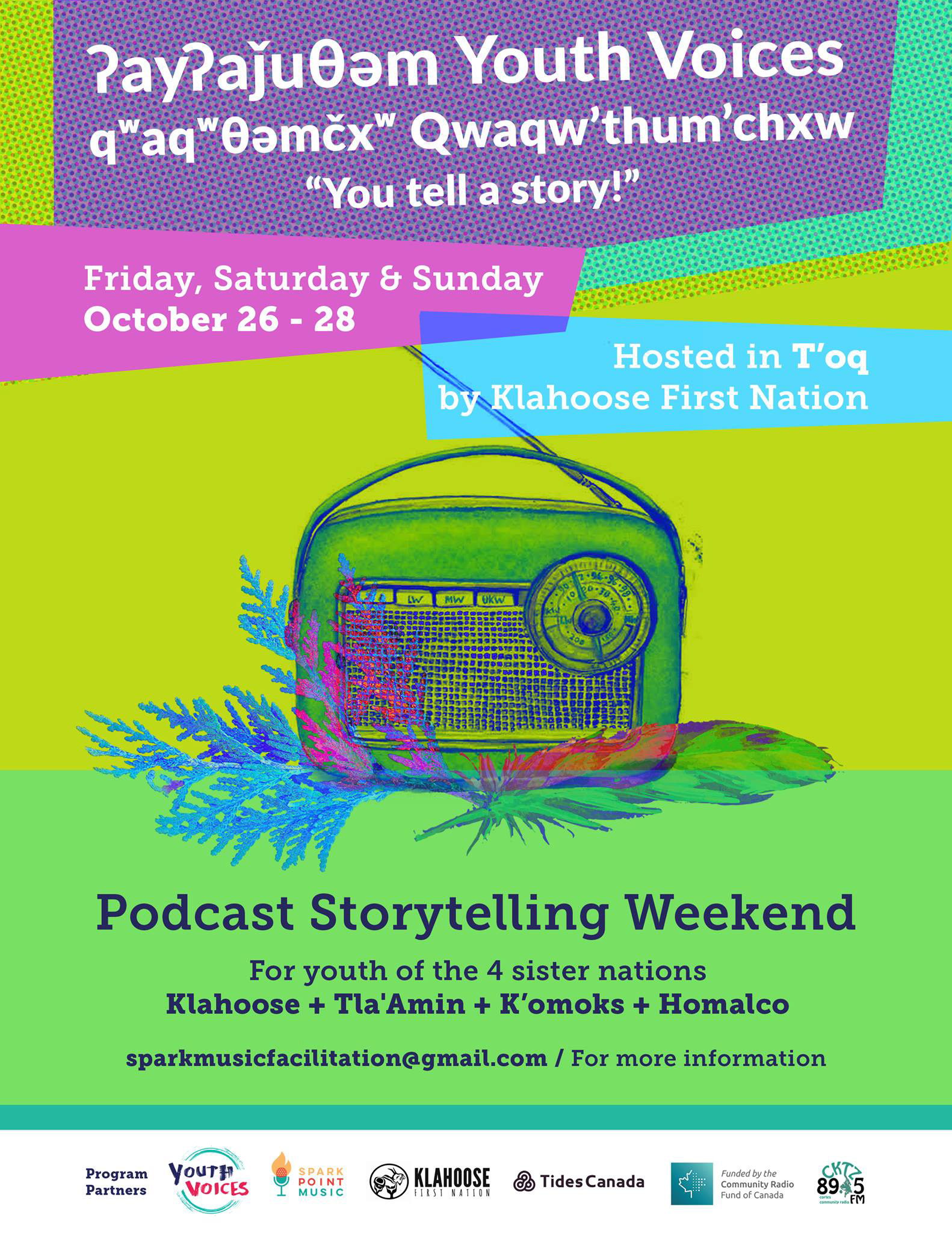 A poster for the youth media camp cocreated and facilitated by Zoe.