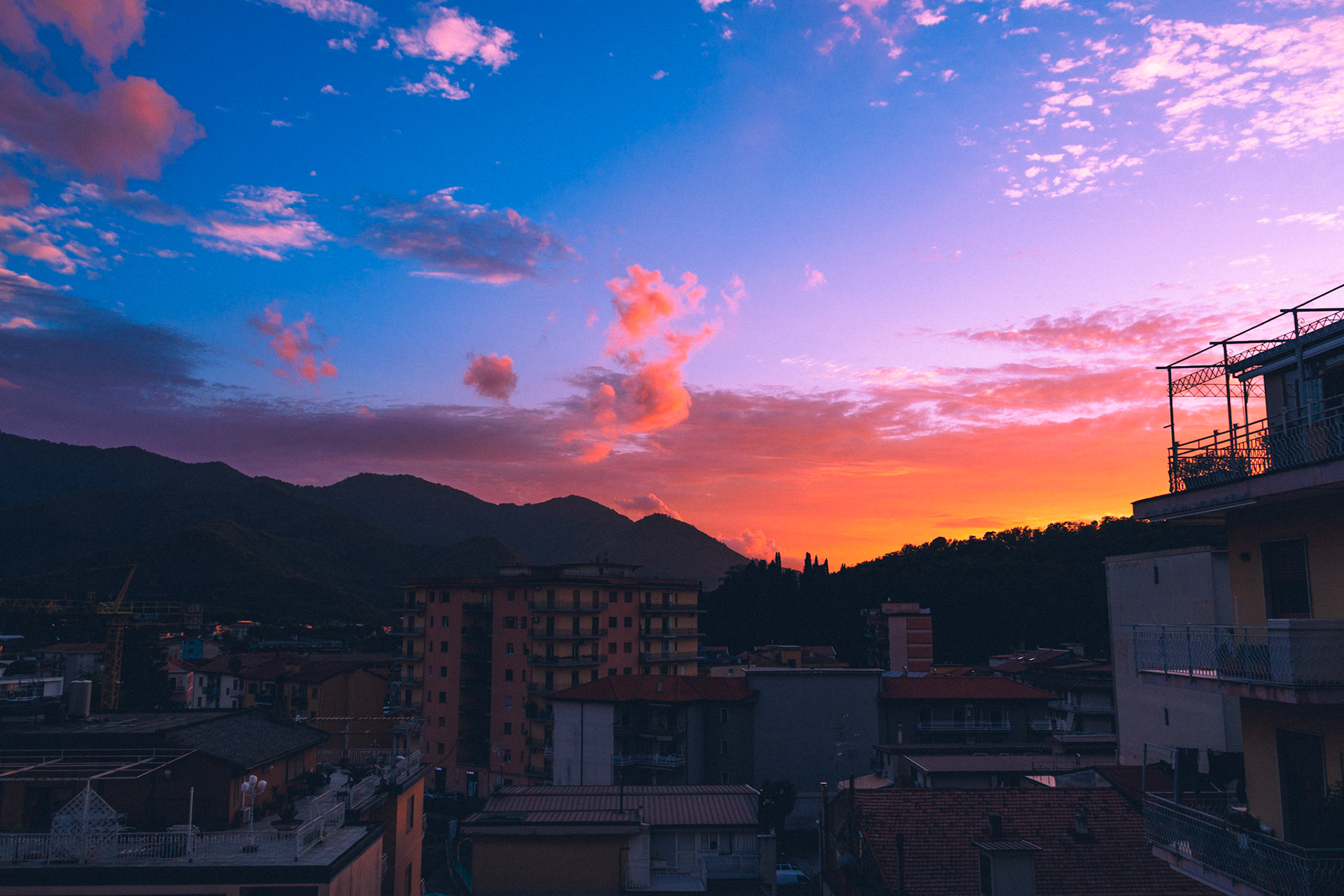 Tramonto - Vista da studio