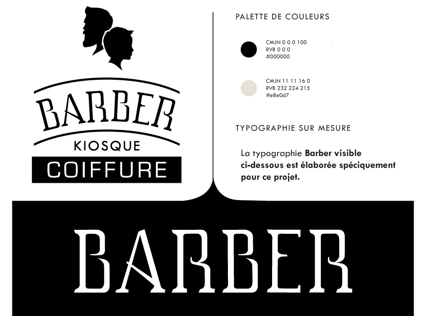 Typographie sur mesure, conception logo et colorimétrie