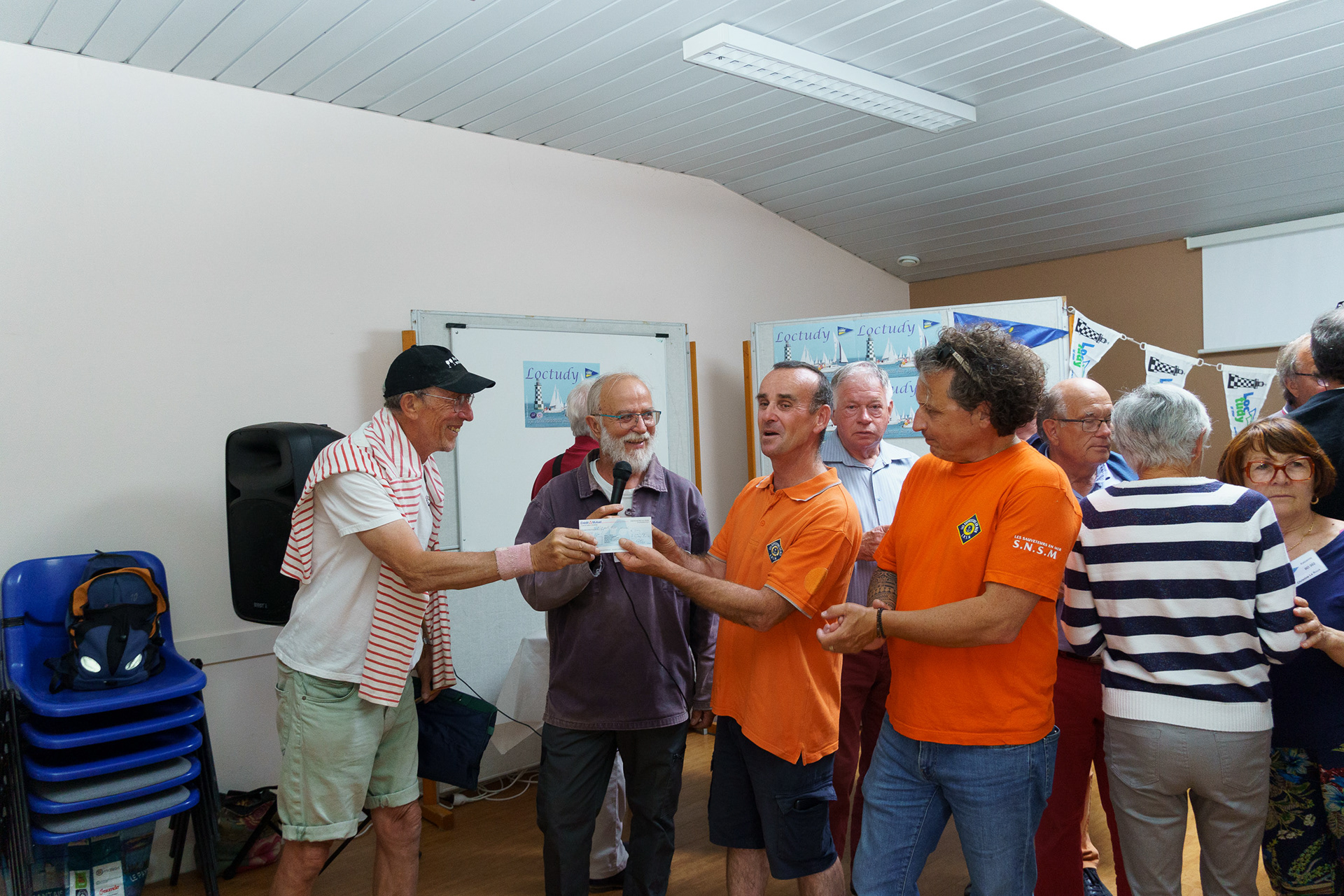 Remise du chèque à la SNSM