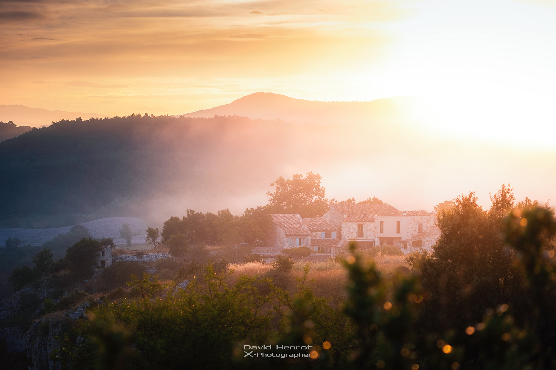 Le village d'Oppedette, Vaucluse