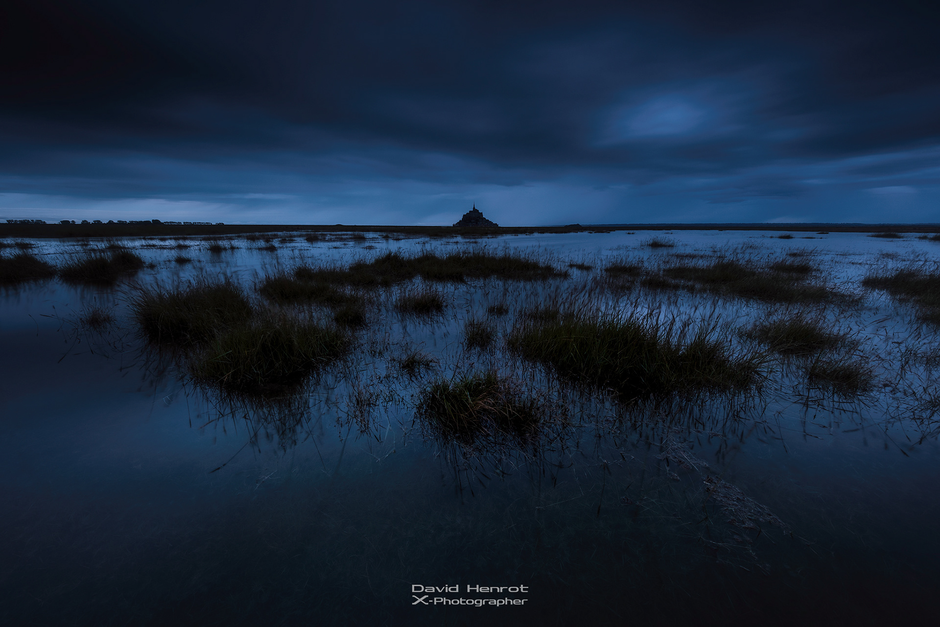 Le Mont-Saint-Michel aux grandes marées, Manche