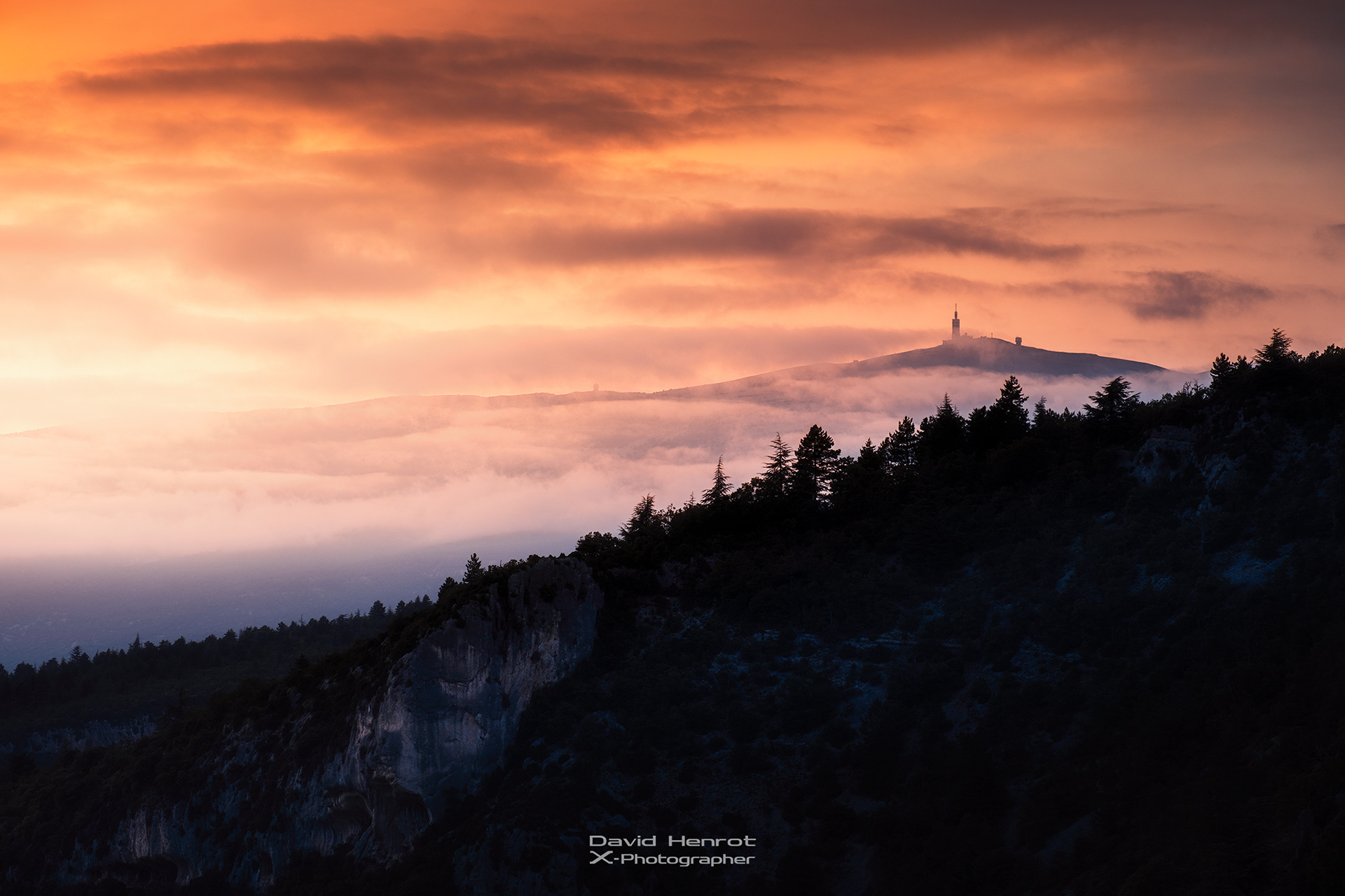 Vue sur le Mont Ventoux, Vaucluse