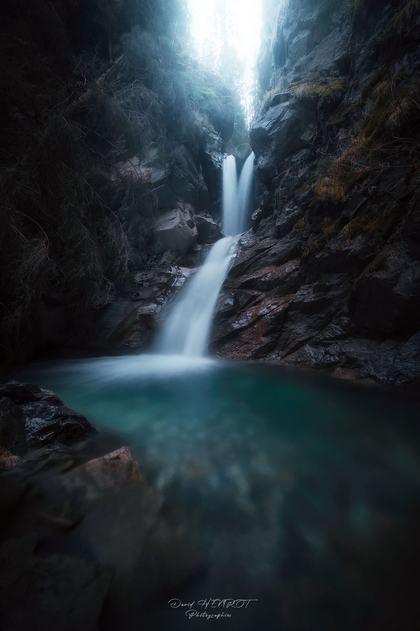 La Cascade de la Belle au Bois, Megève, Haute-Savoie