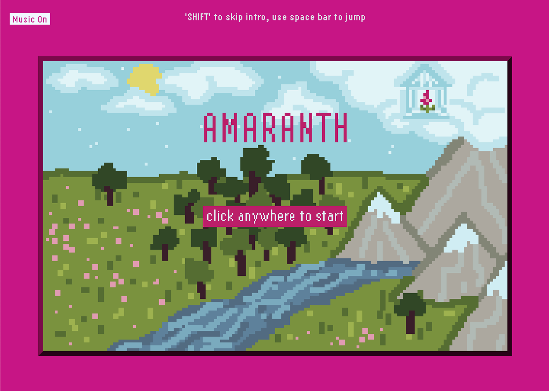 Title screen from the game.