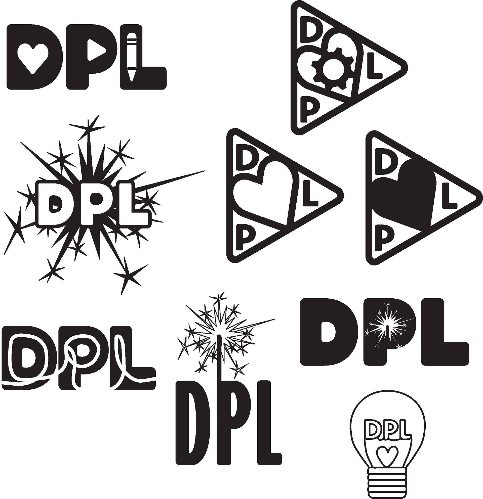 Sketches from Week 3 of potential logo directions.