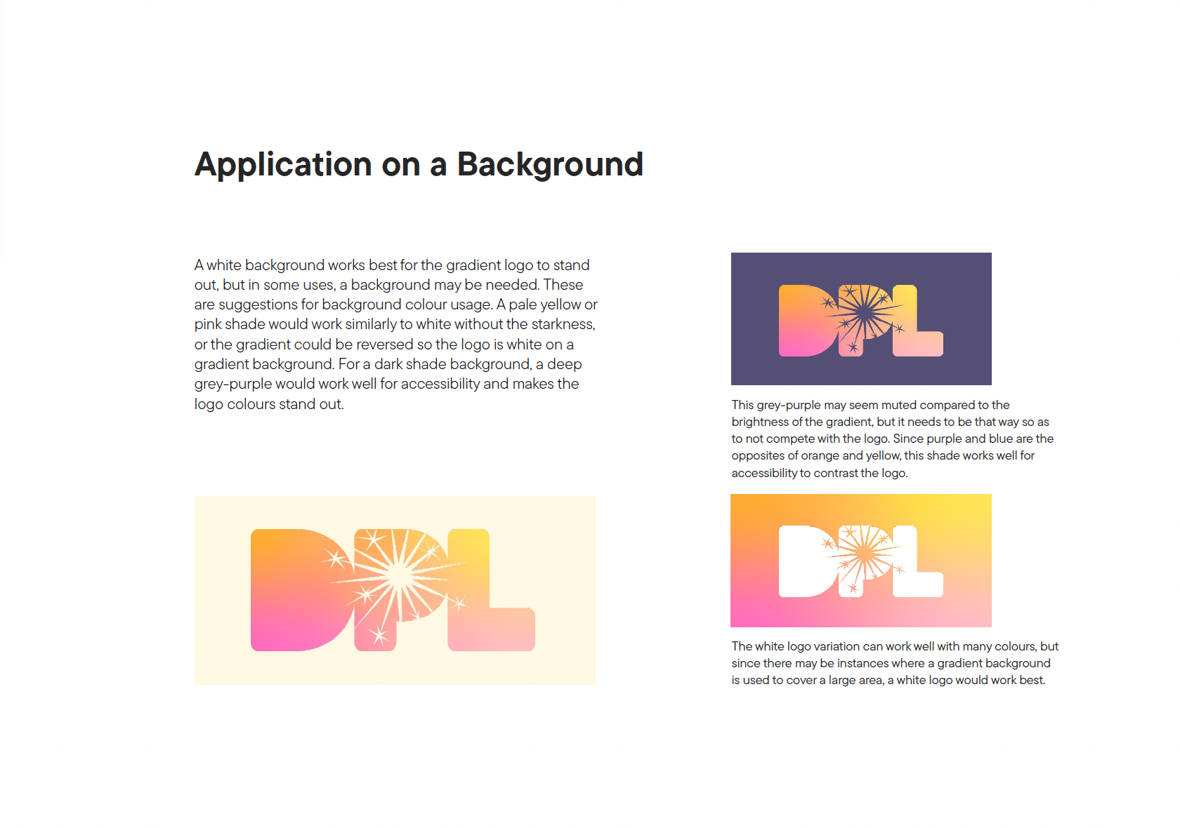 Branding guidelines logo usage
