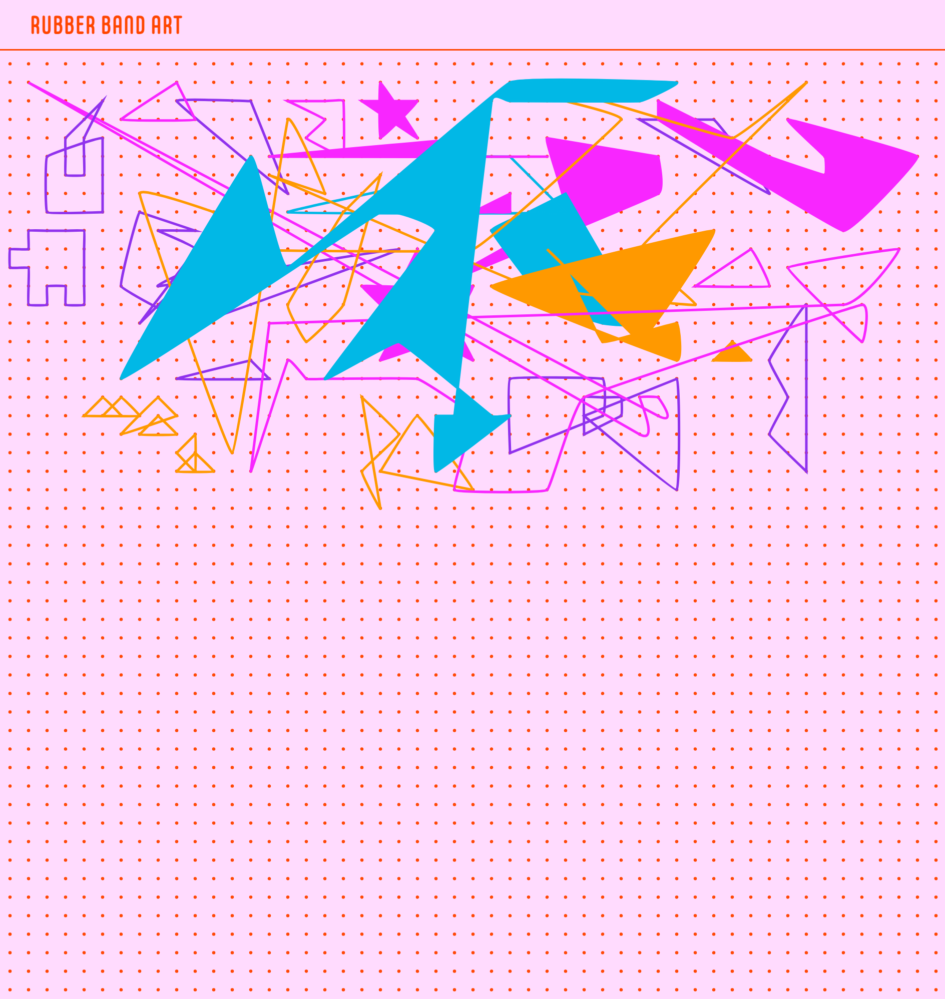 GradEx Day 3's Rubber Band Art