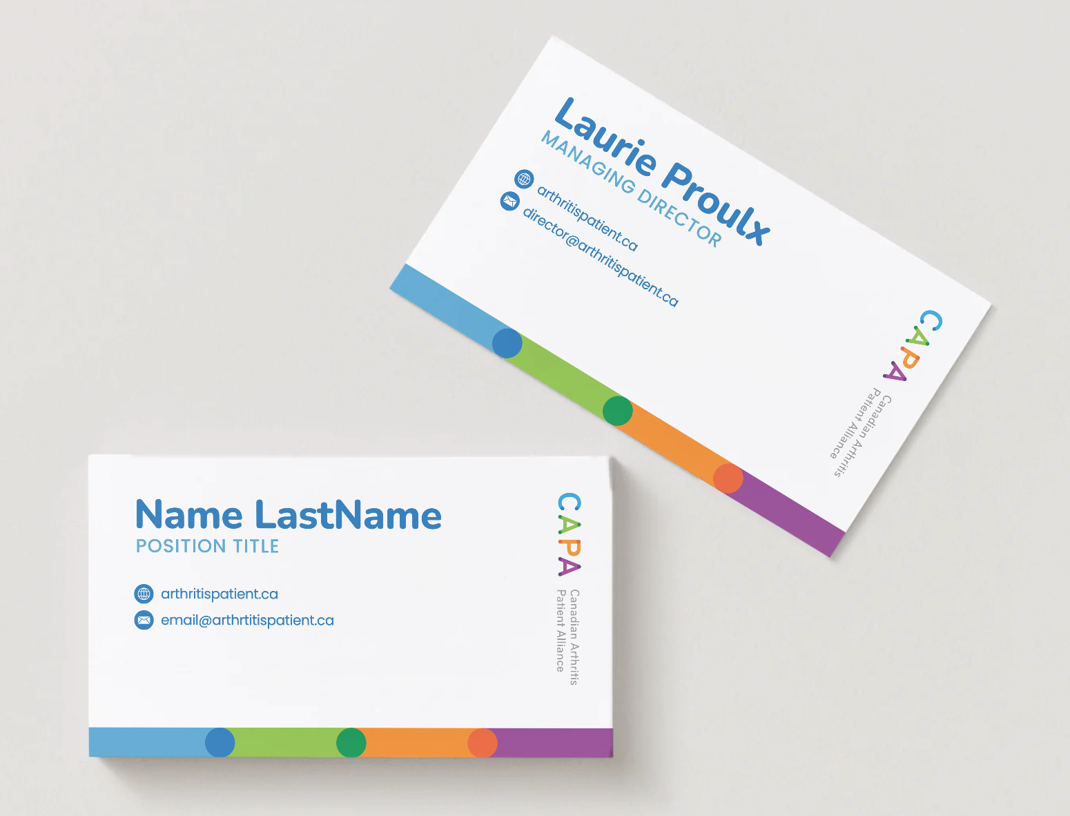 Business card template design.