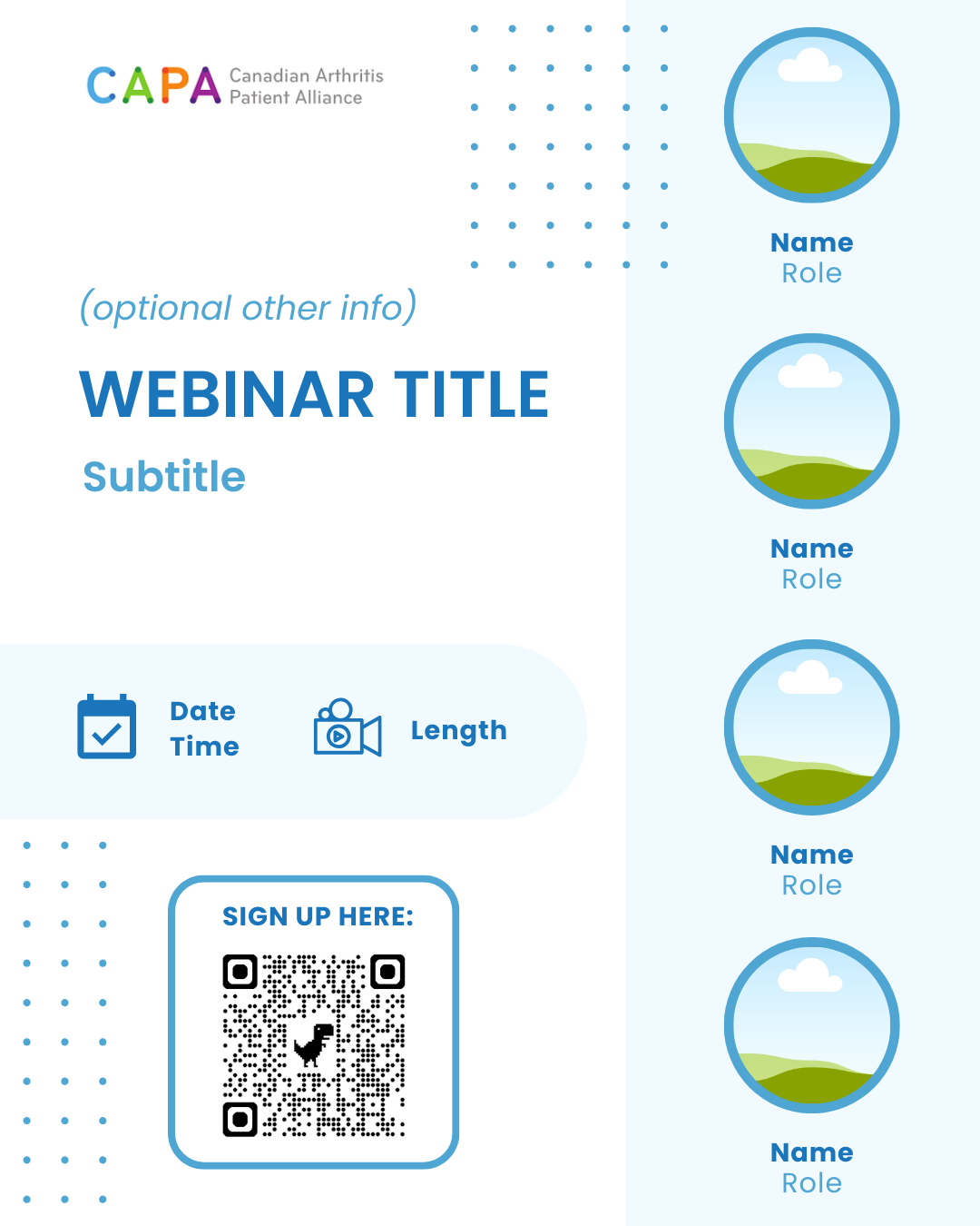 Social Media Webinar Announcement Template