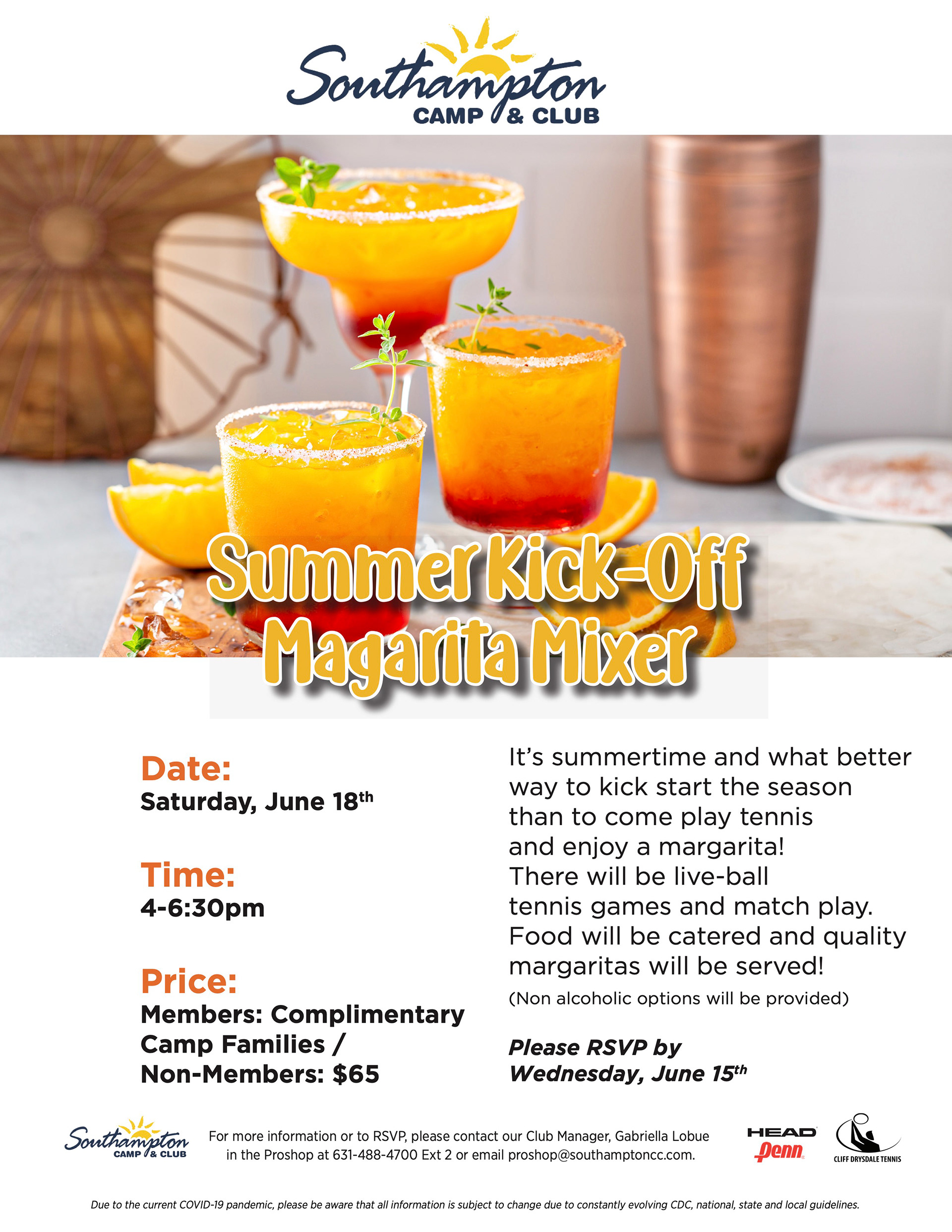 Southampton Racquet Club - Marketing Request