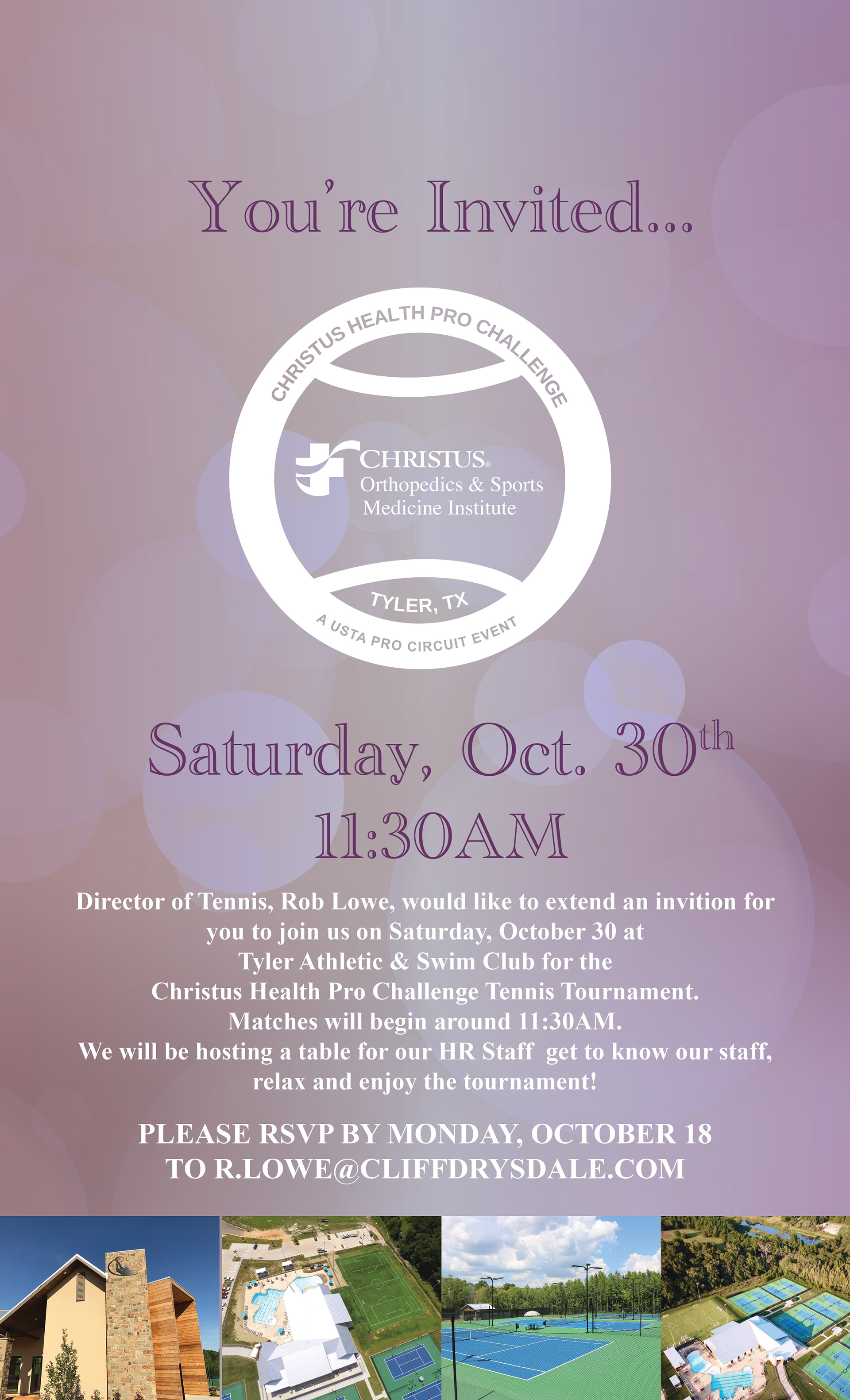 Christus Health Tournament HQ Invitation