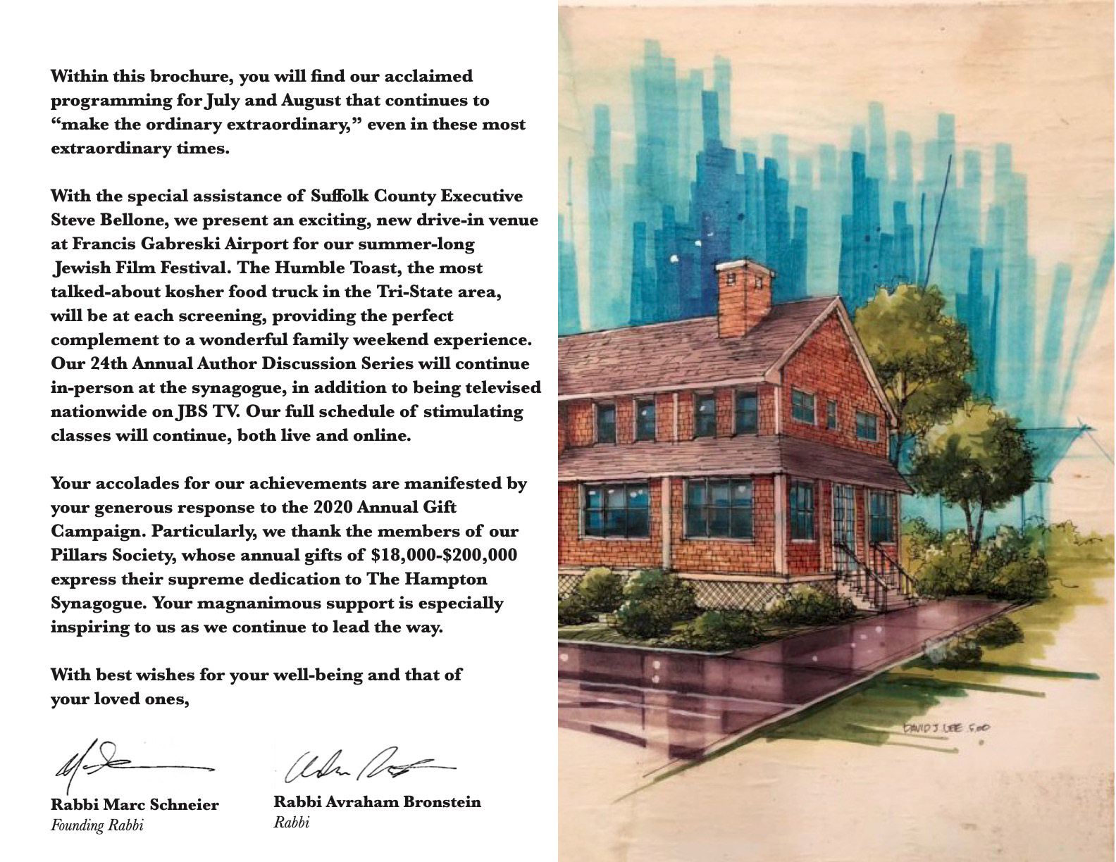 The Hampton Synagogue Summer 2020 Brochure
