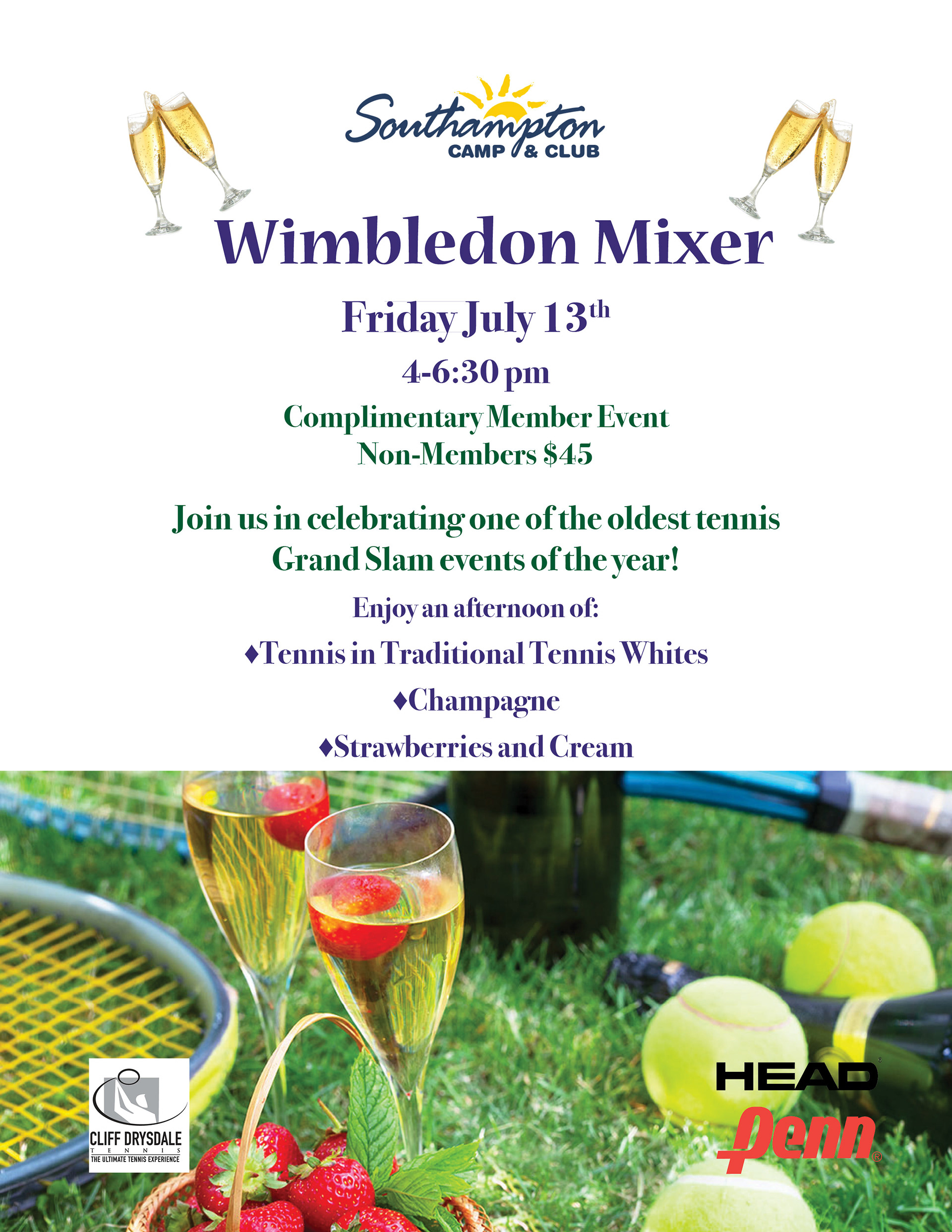 Wimbledon Event Flyer
