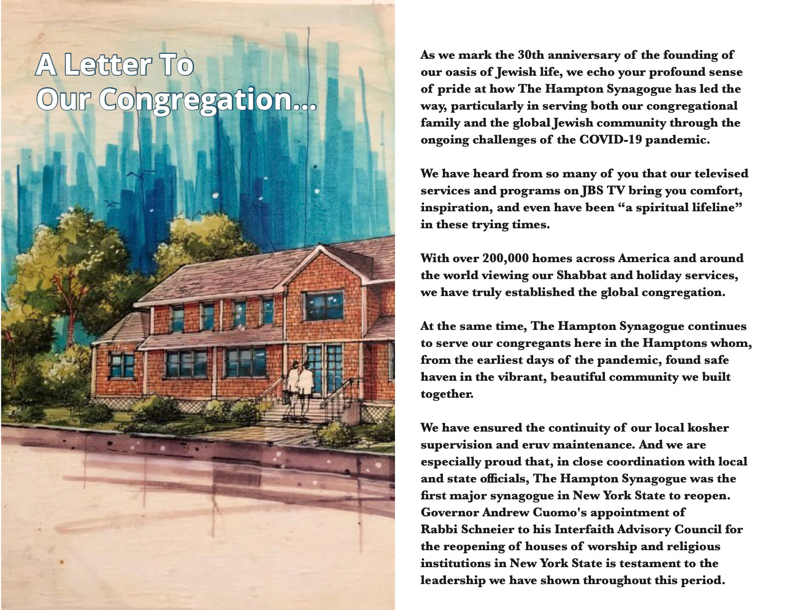 The Hampton Synagogue Summer 2020 Brochure