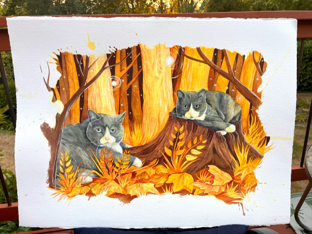 36"x24" Watercolor