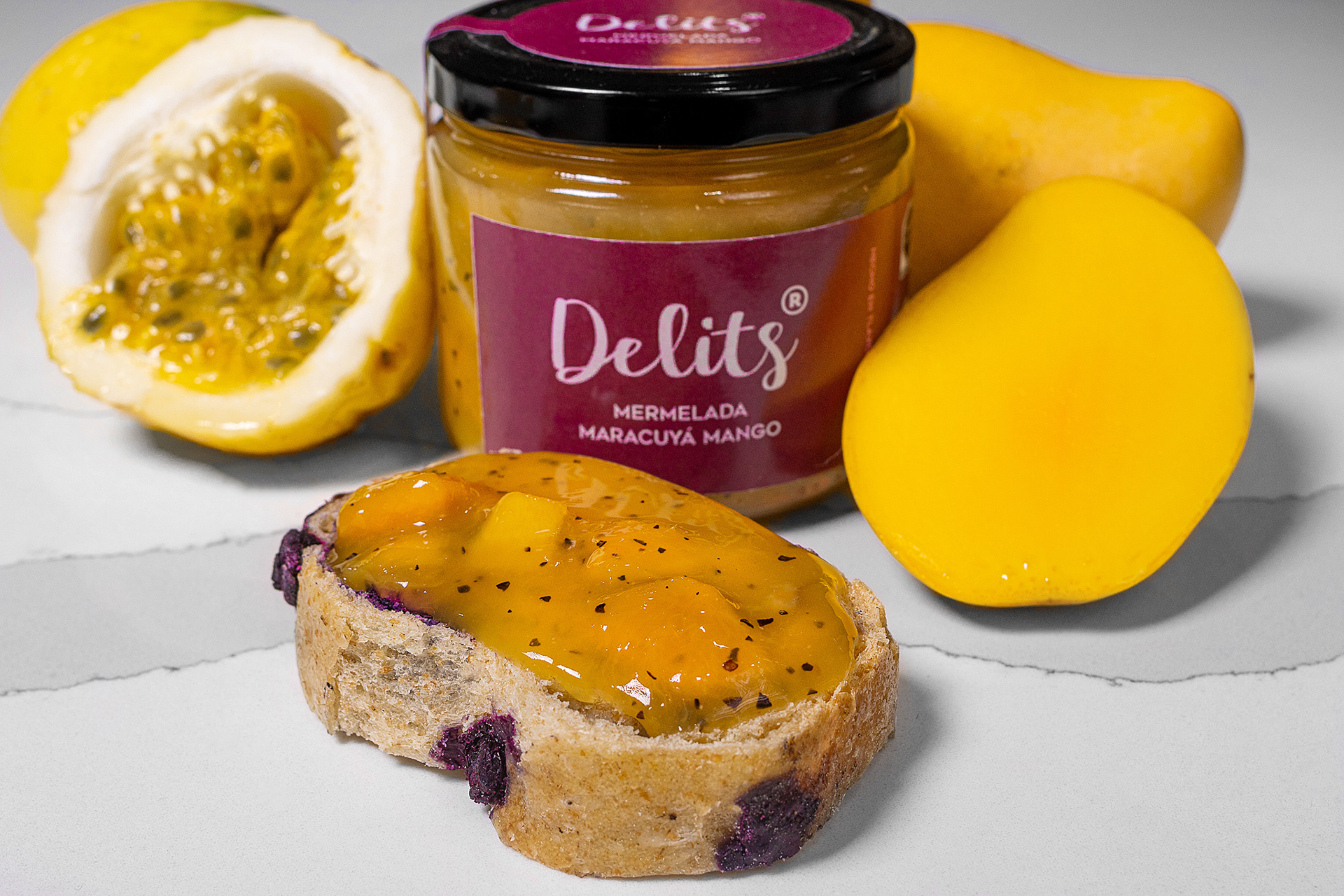 Mermelada maracuyá mango