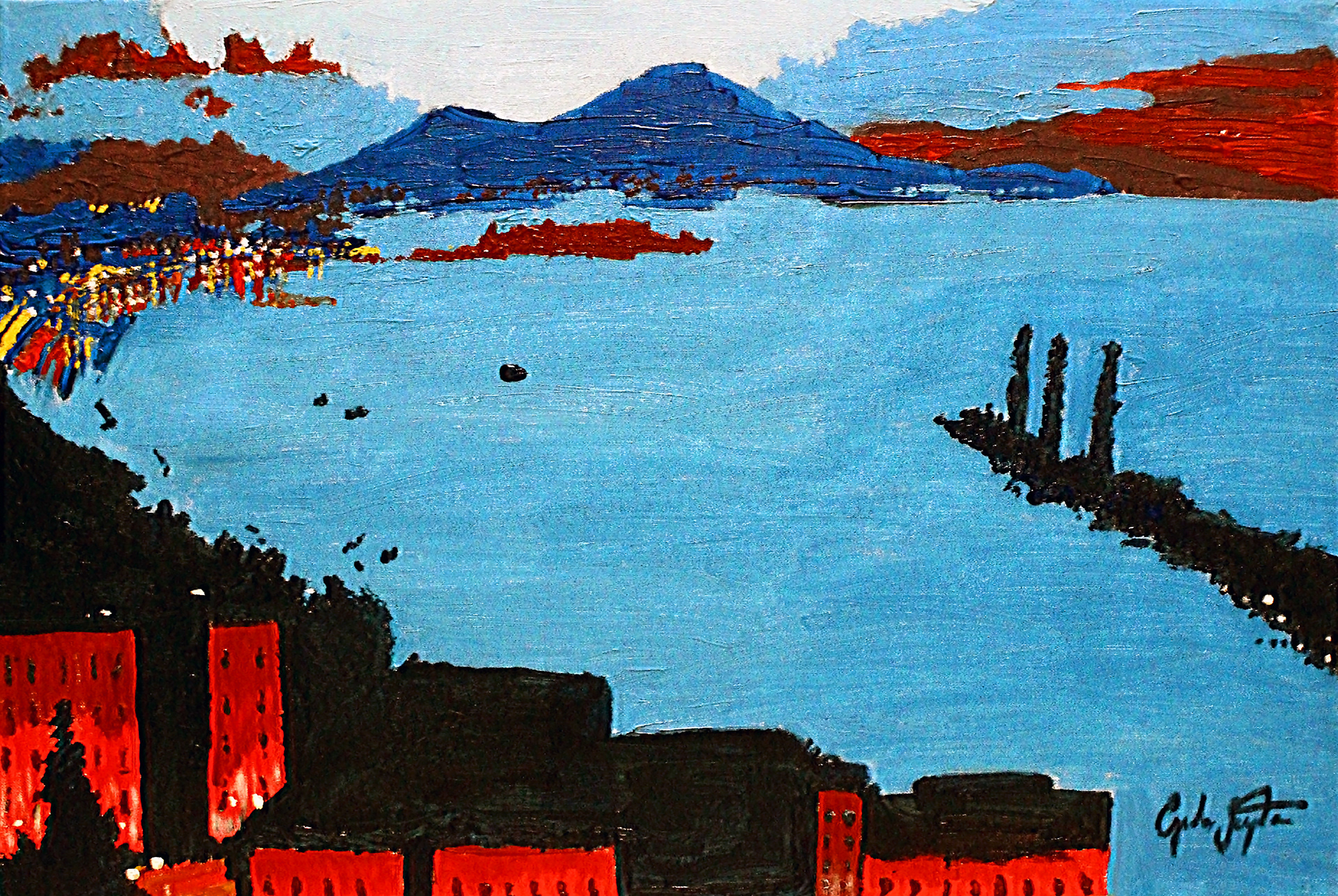 Golfo di Napoli (2013) | Acrlic on Canvas 40x60