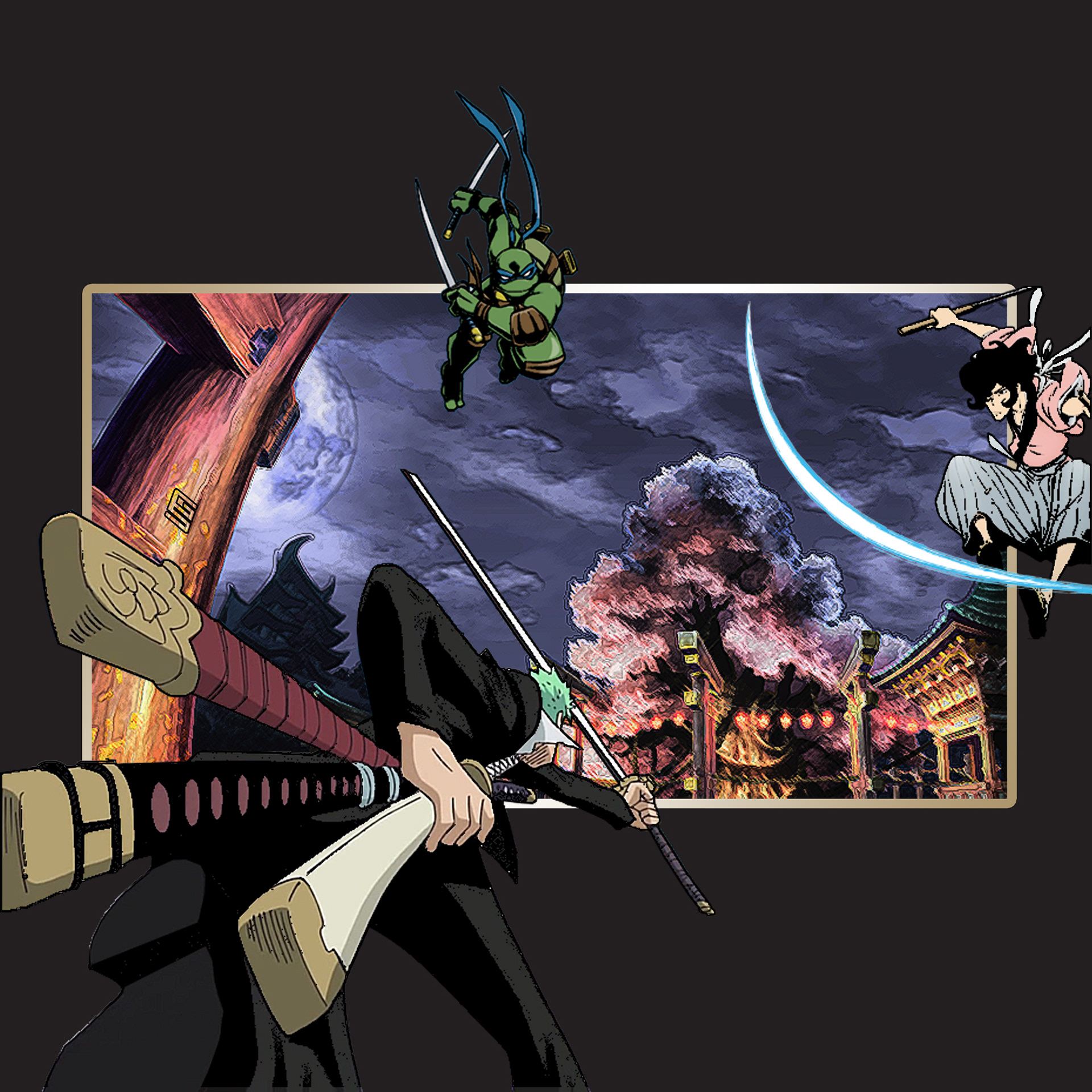 ZORO VS LEONARDO & GOEMON