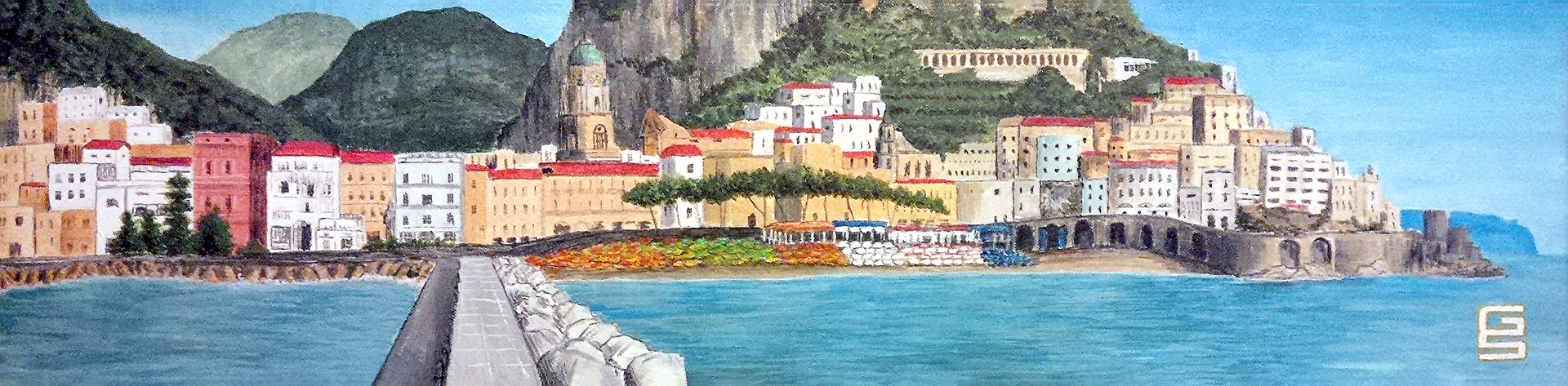 Overview Amalfi Coast (2015) | Acrilic on Canvas 20x80