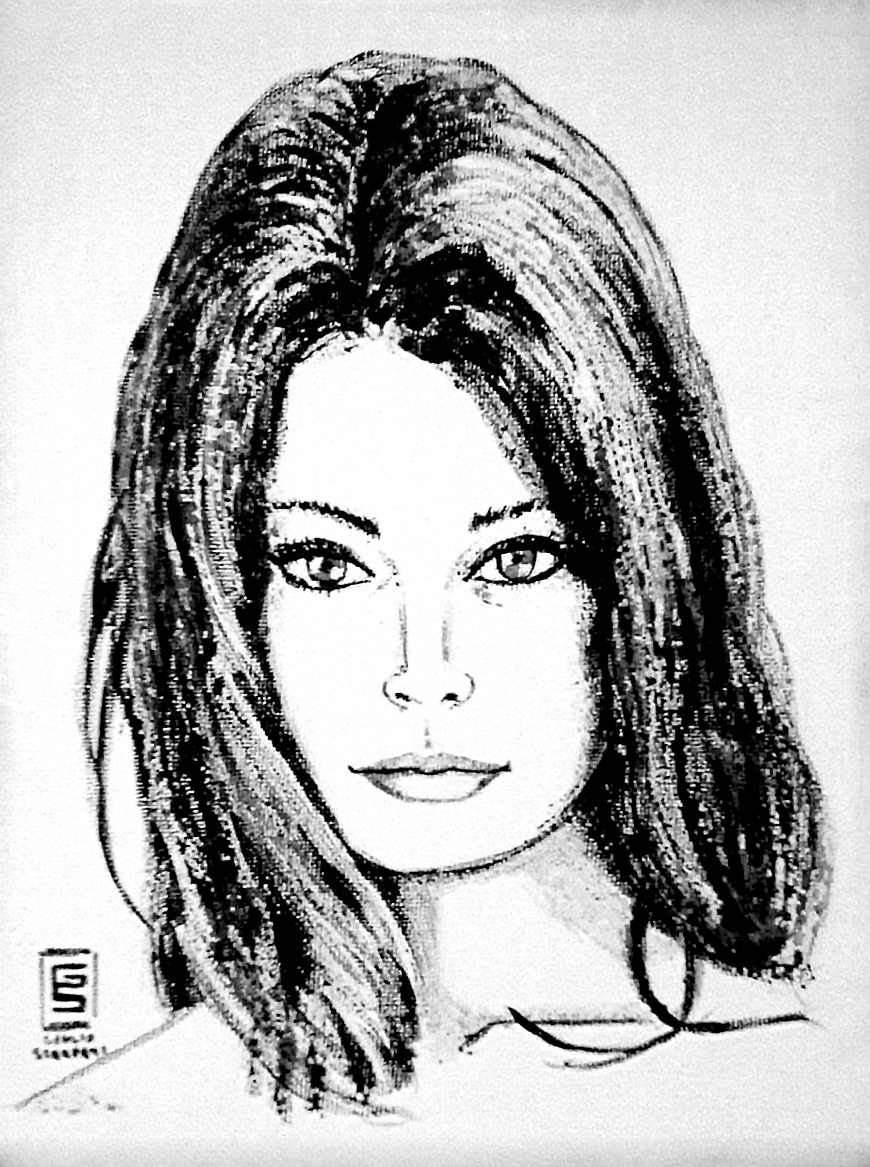 Ritratto Sofia Loren (2016) | Acrilic on Cardboard Cloth