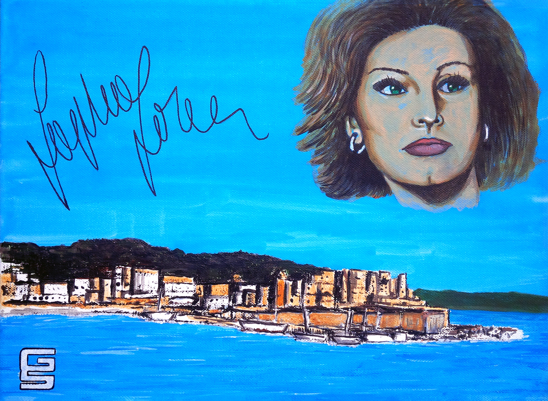 Pozzuoli con Sofia (2016) | Acrilic on Canvas 30x40