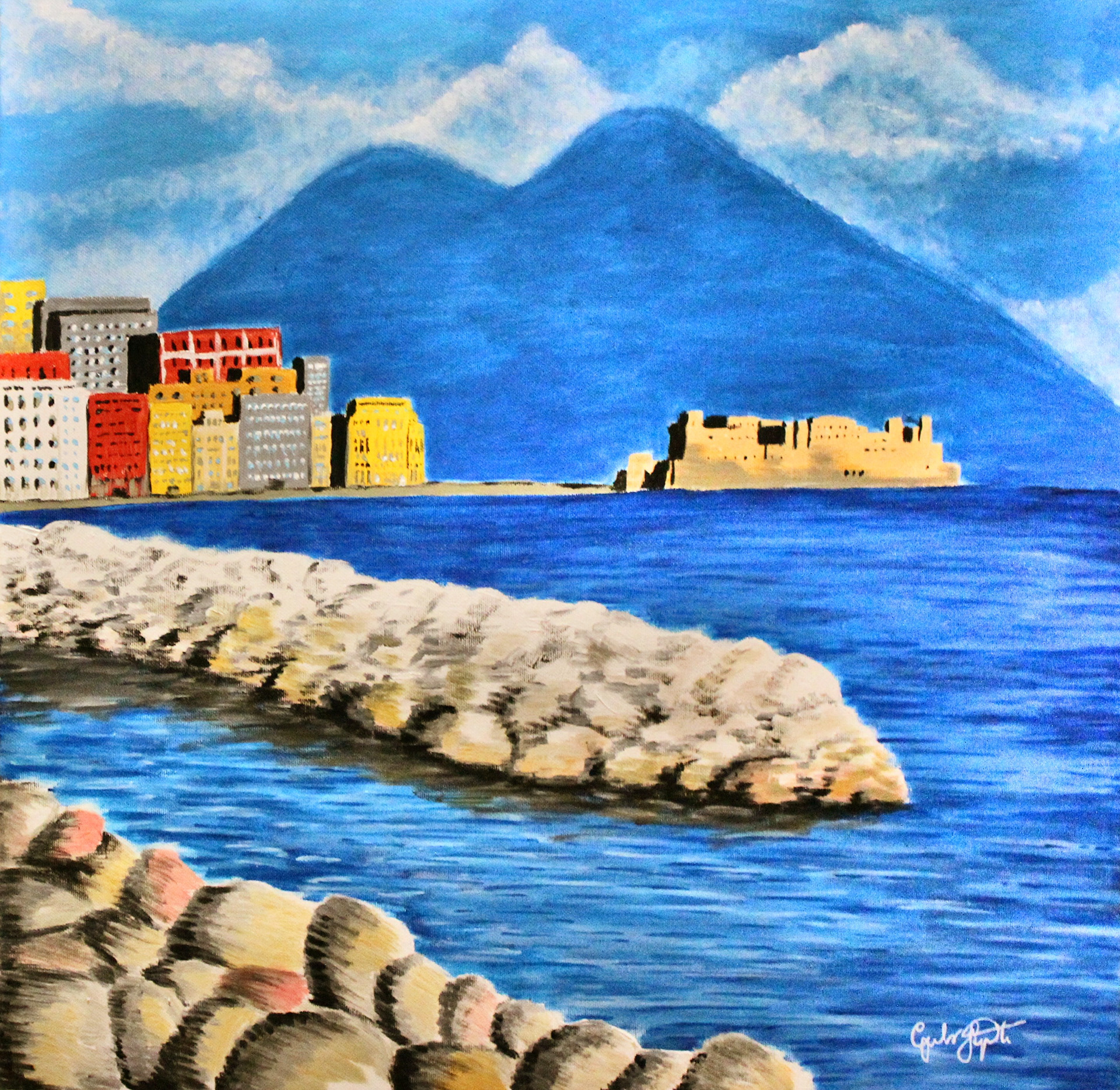 Golfo di Napoli (2013) | Acrilic on XCanvas 50x50