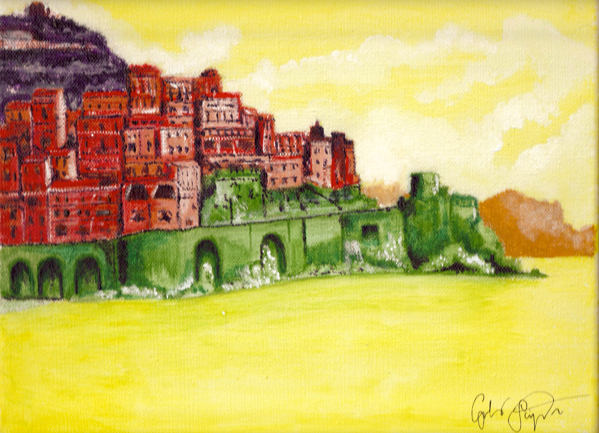 Costiera Amalfitana (2012) | Tempera on Canvas