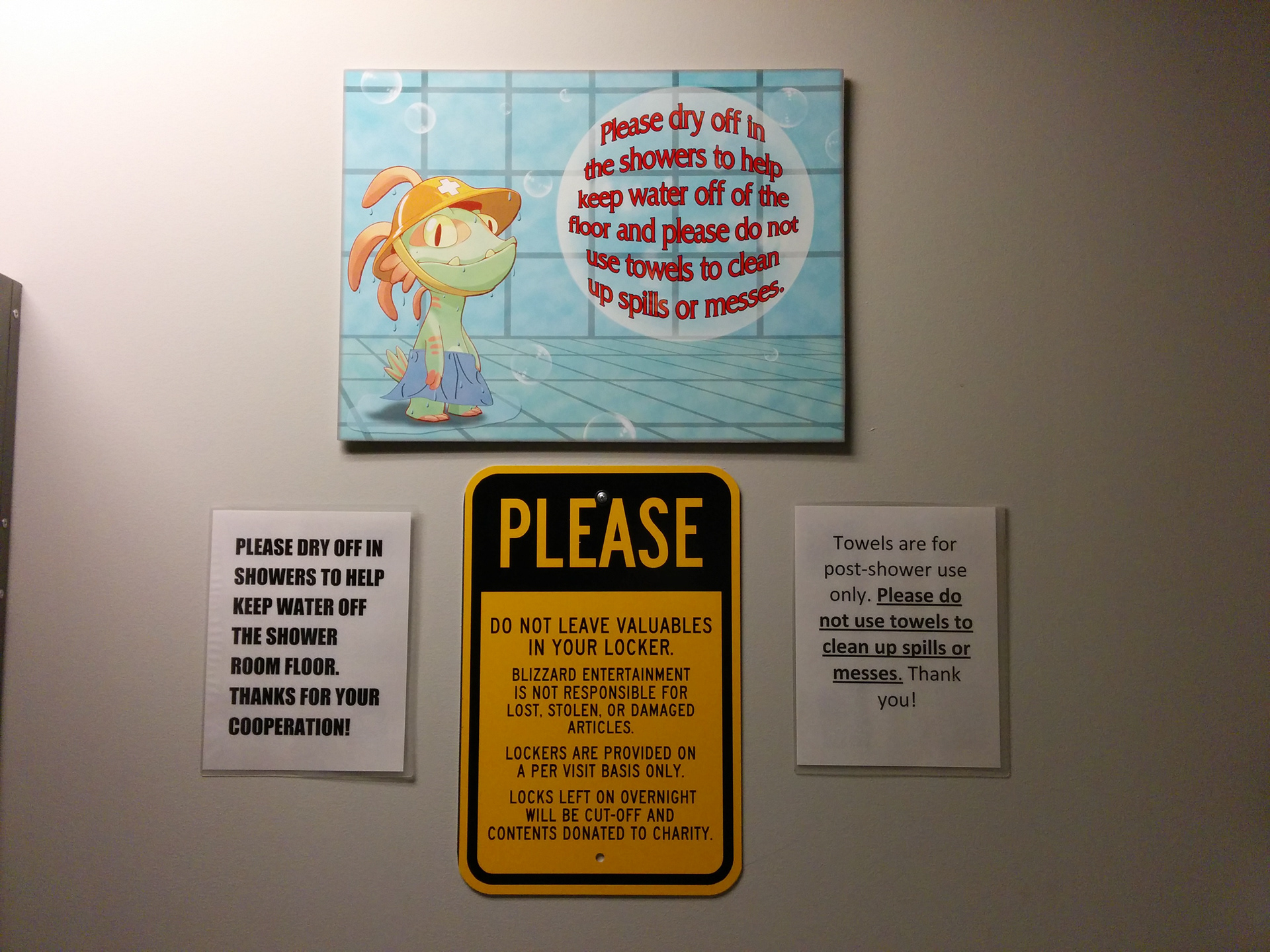 Medimurk Poster hanging in Locker Rooms