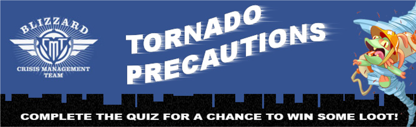 Blizzard Crisis Management Team Tornado Precaution Email Header/Web Banner