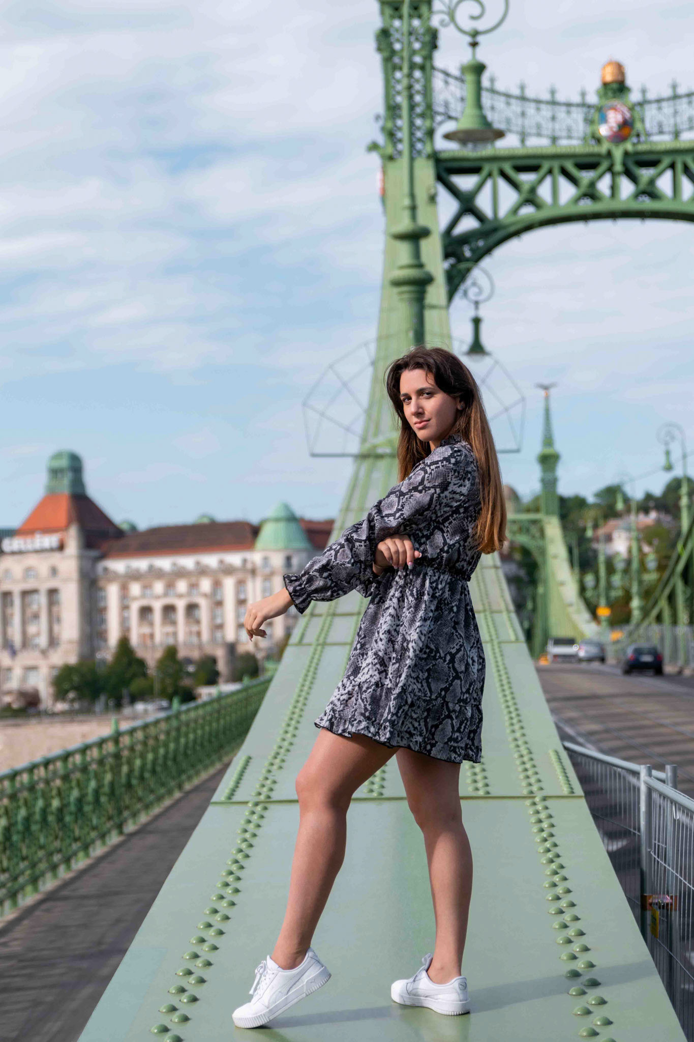 Fruzsi a Szabadság hídnál