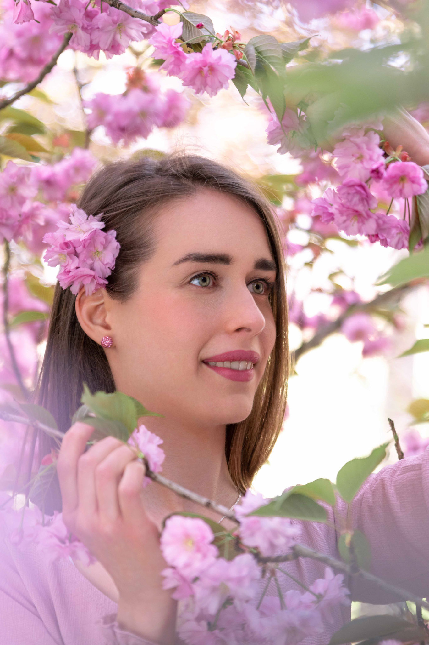 Cseresznyevirágok között