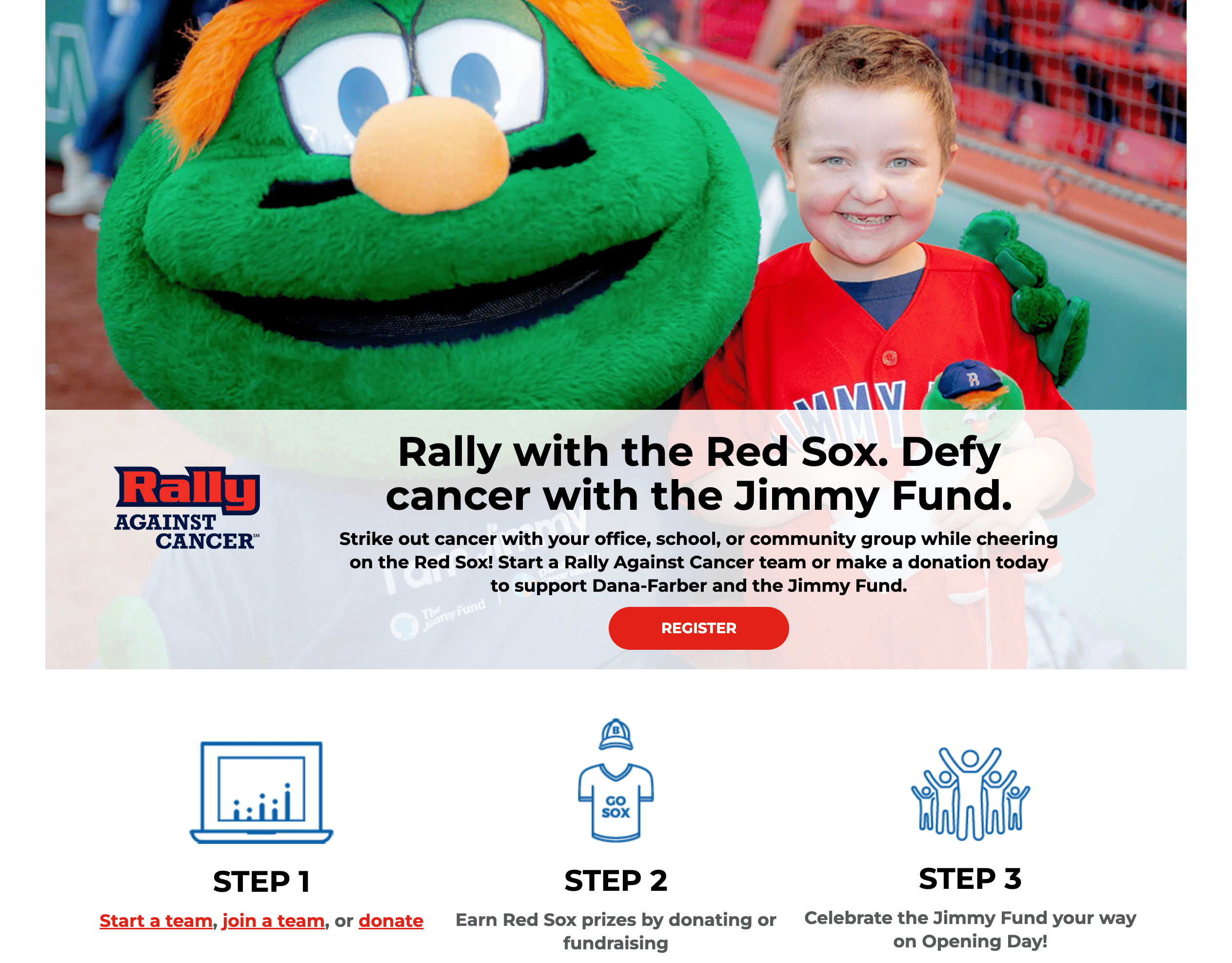 Strike Out Cancer with the Jimmy Fund - Donate to the Jimmy Fund