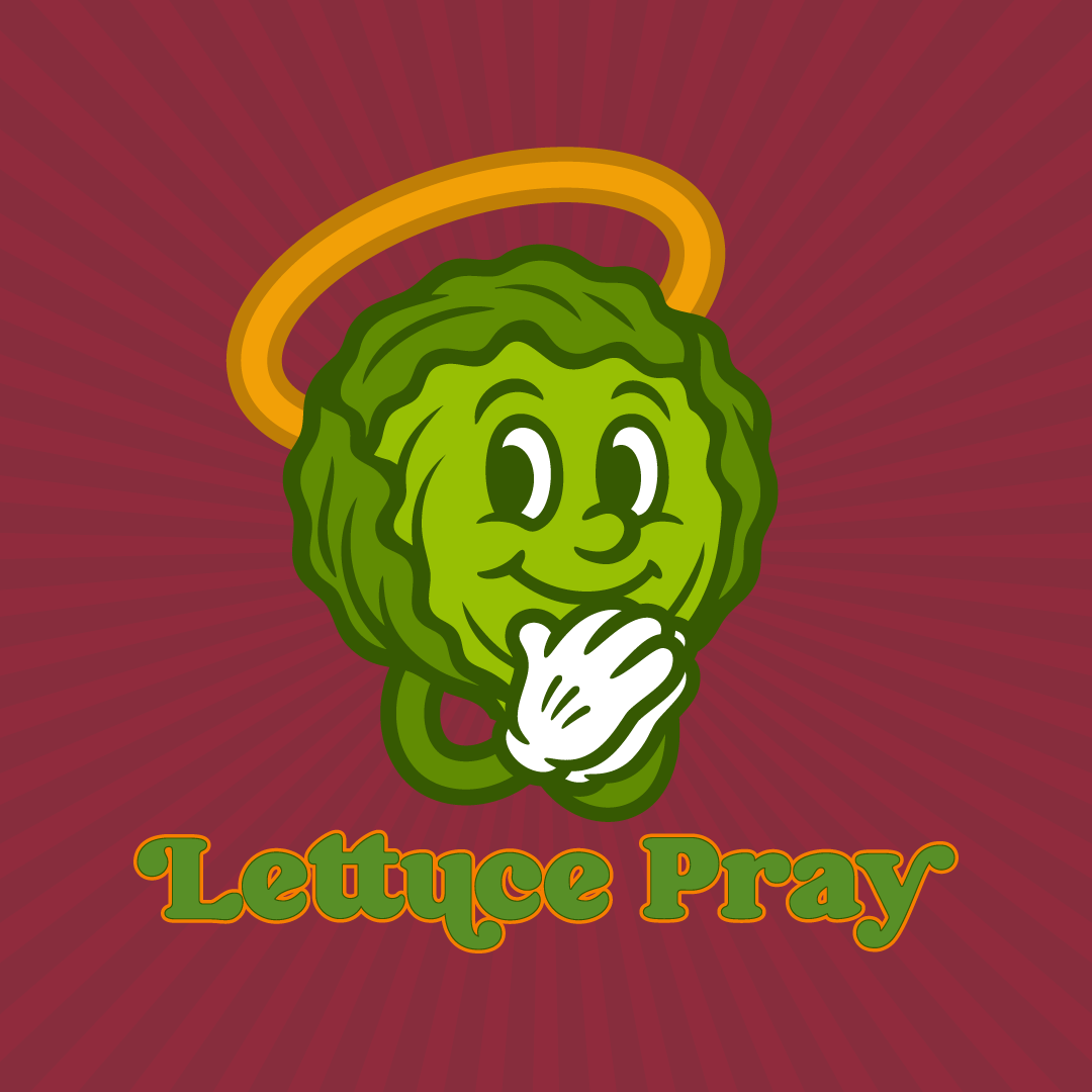 fun food illustration of lettuce