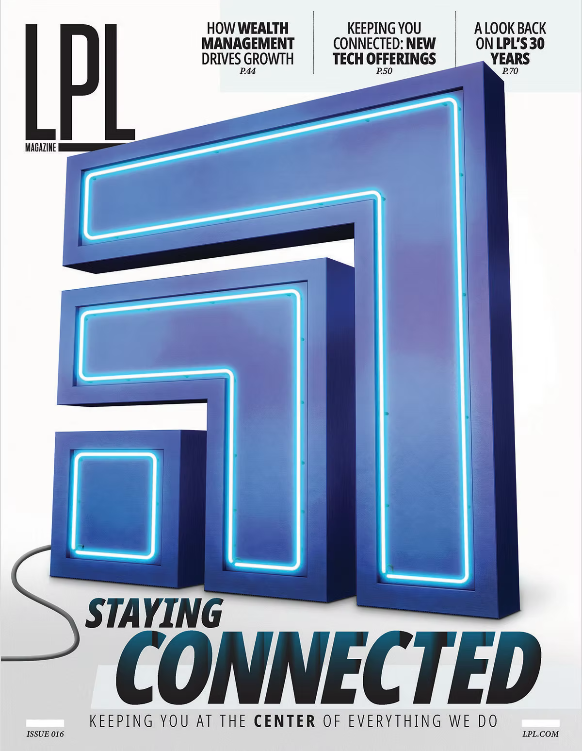 corporate magazine front cover illustration by Jon Buckley