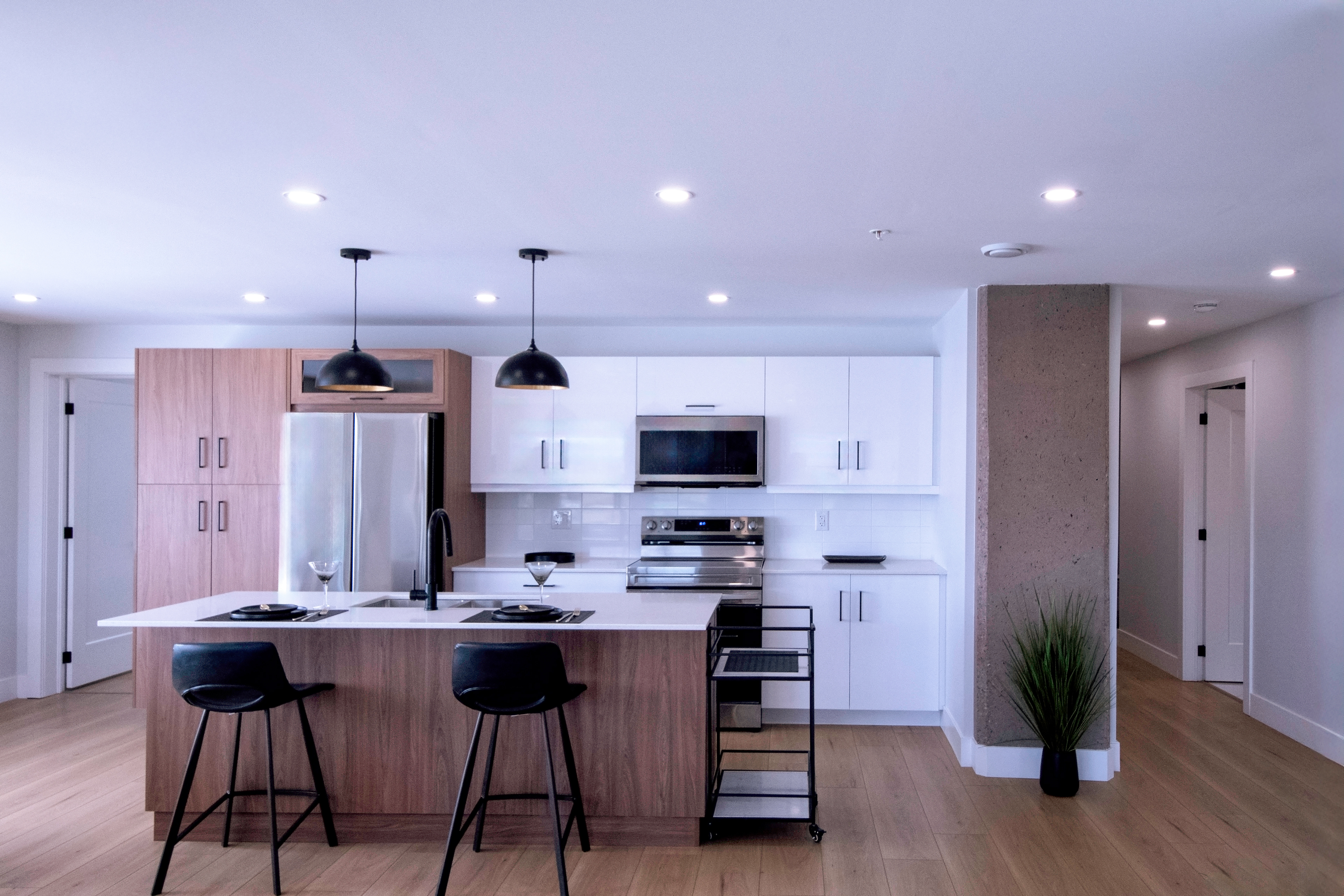 Modern Interior Photography Bright, professionally lit interior images that help prospective tenants envision their future home.