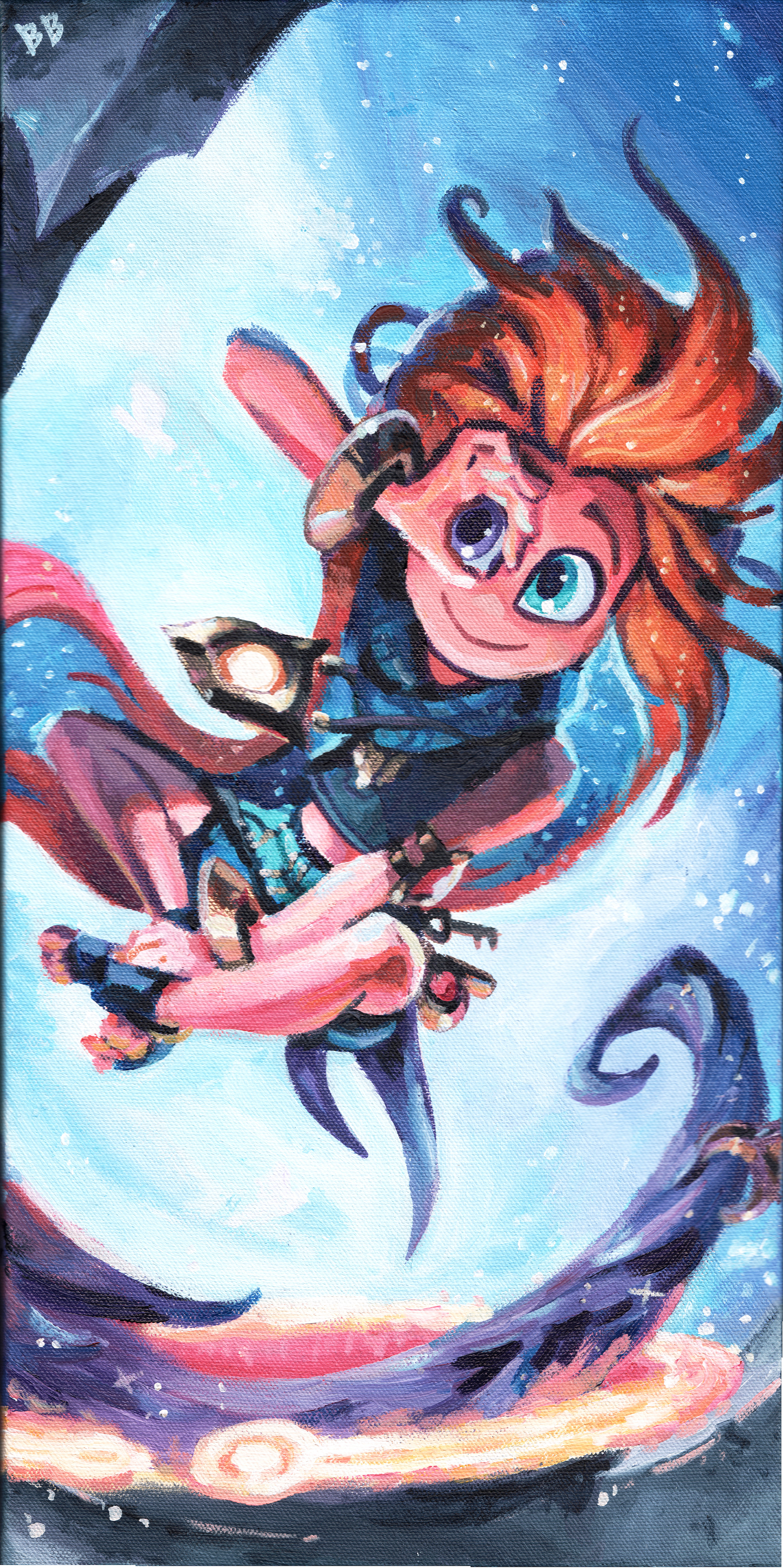 zoe acrylic painting