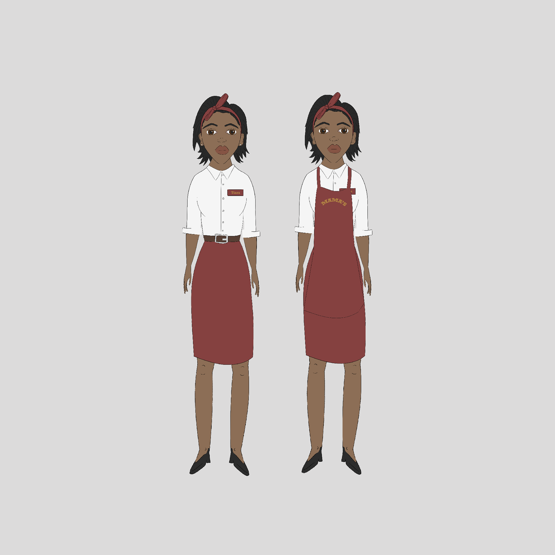 Tiara with/without apron