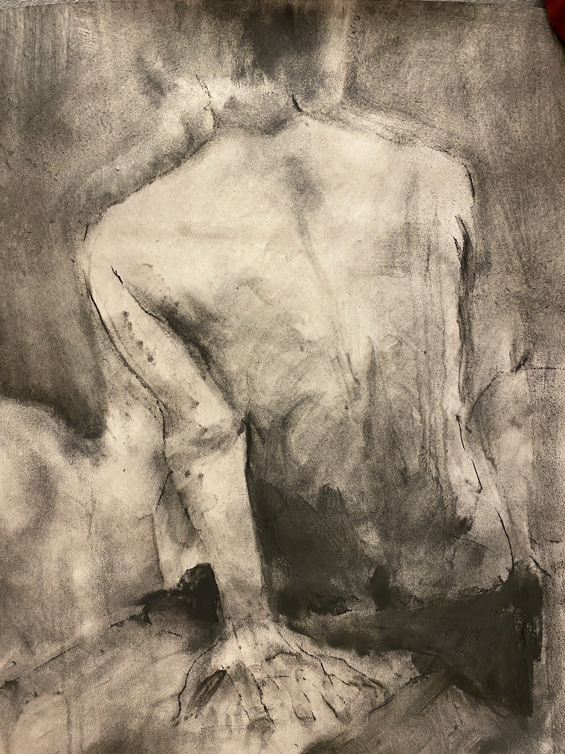 2021, Charcoal on newsprint, 24X36"