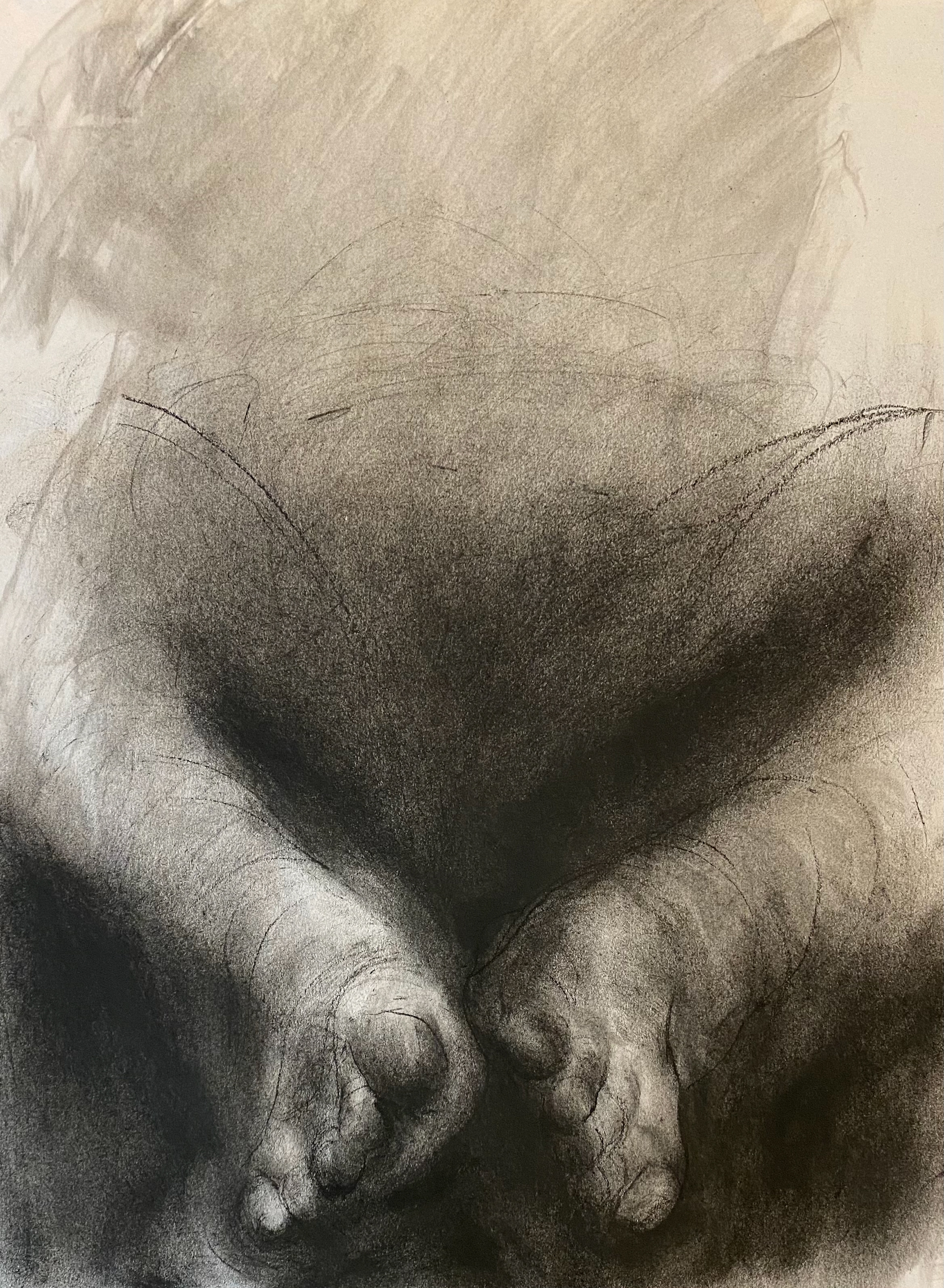 2021, Charcoal on newsprint, 24X36"