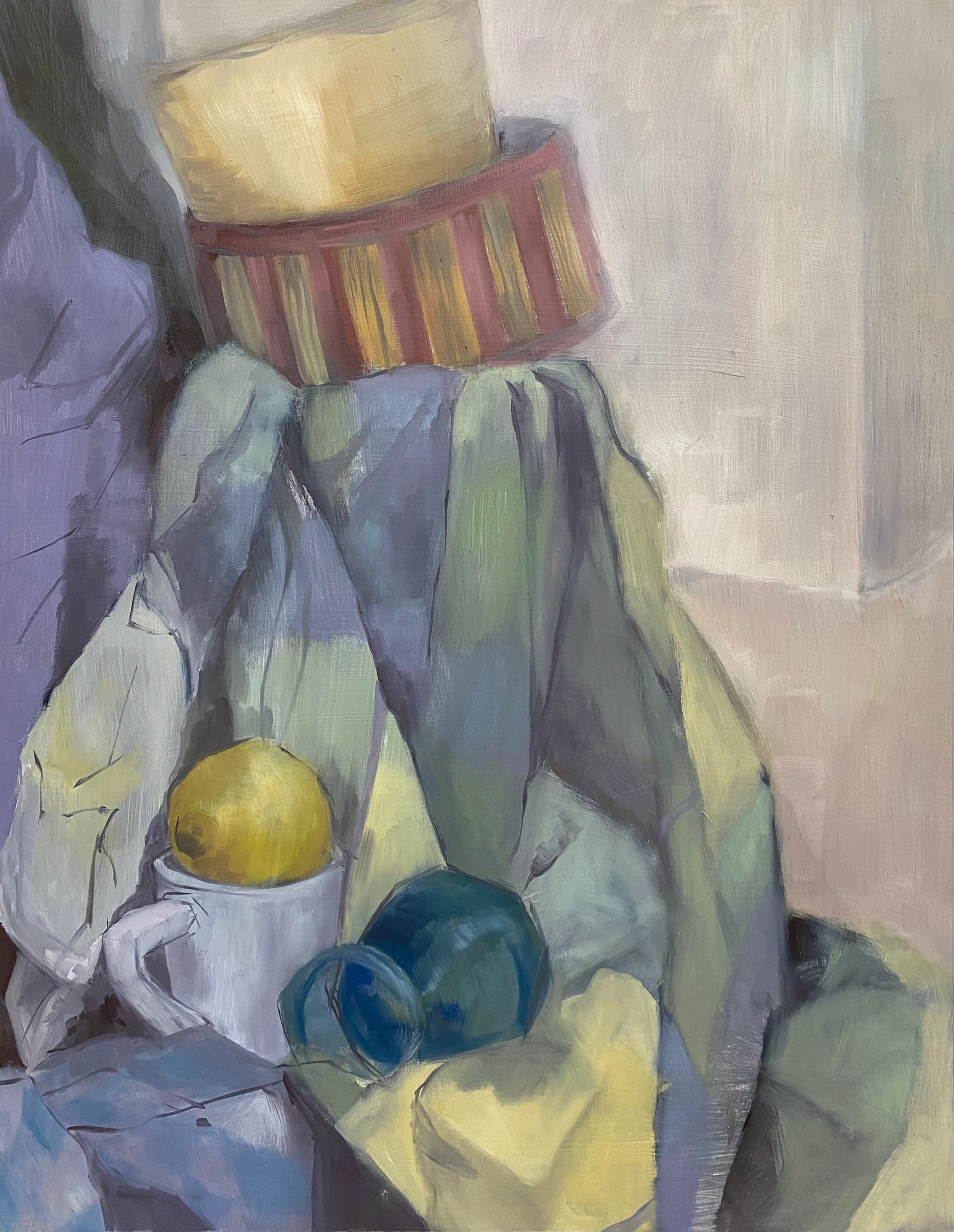 2022, oil on bristol paper, 24X36"