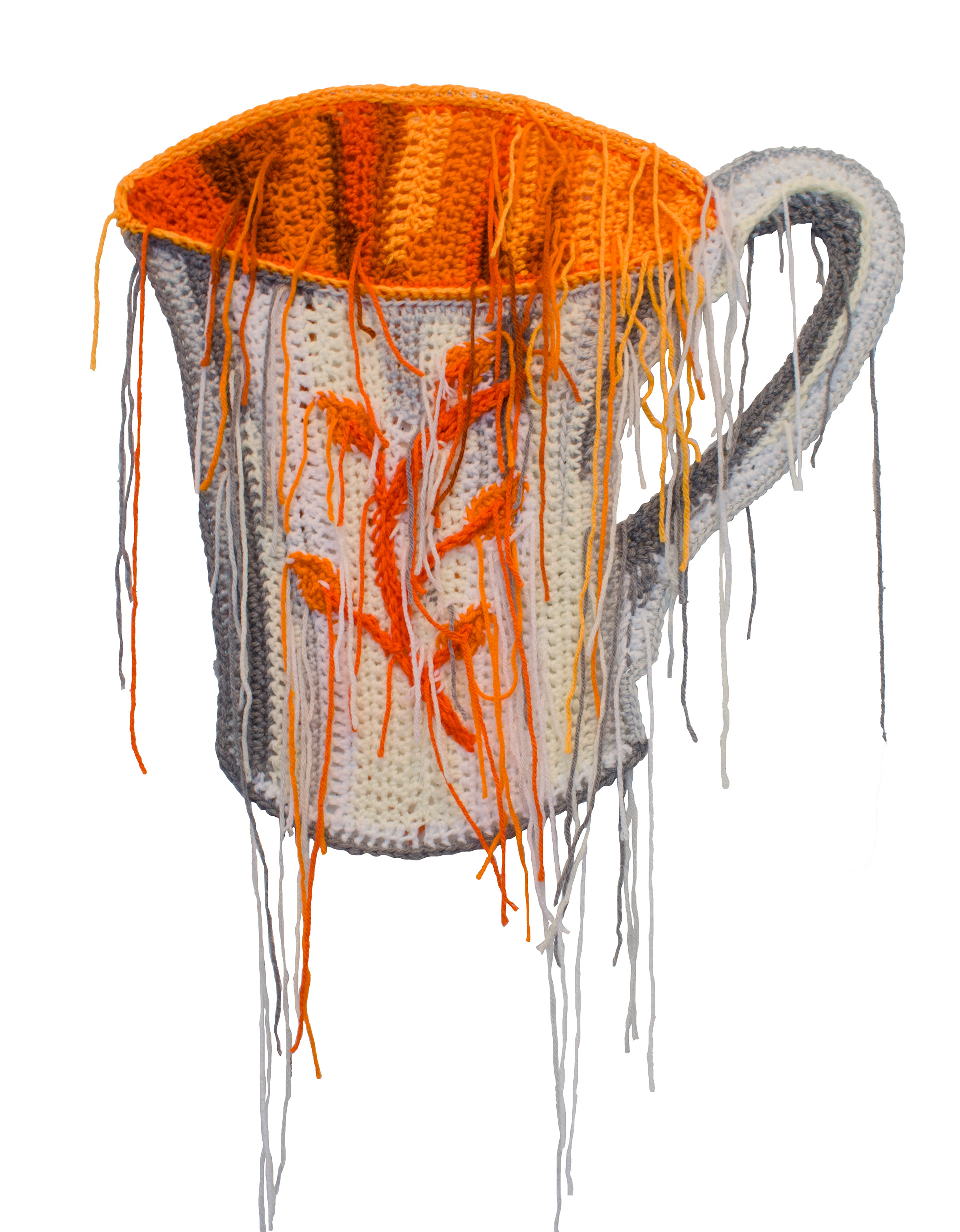 Piano recital: consolation prize, crochet with yarn, wire, 21x20in