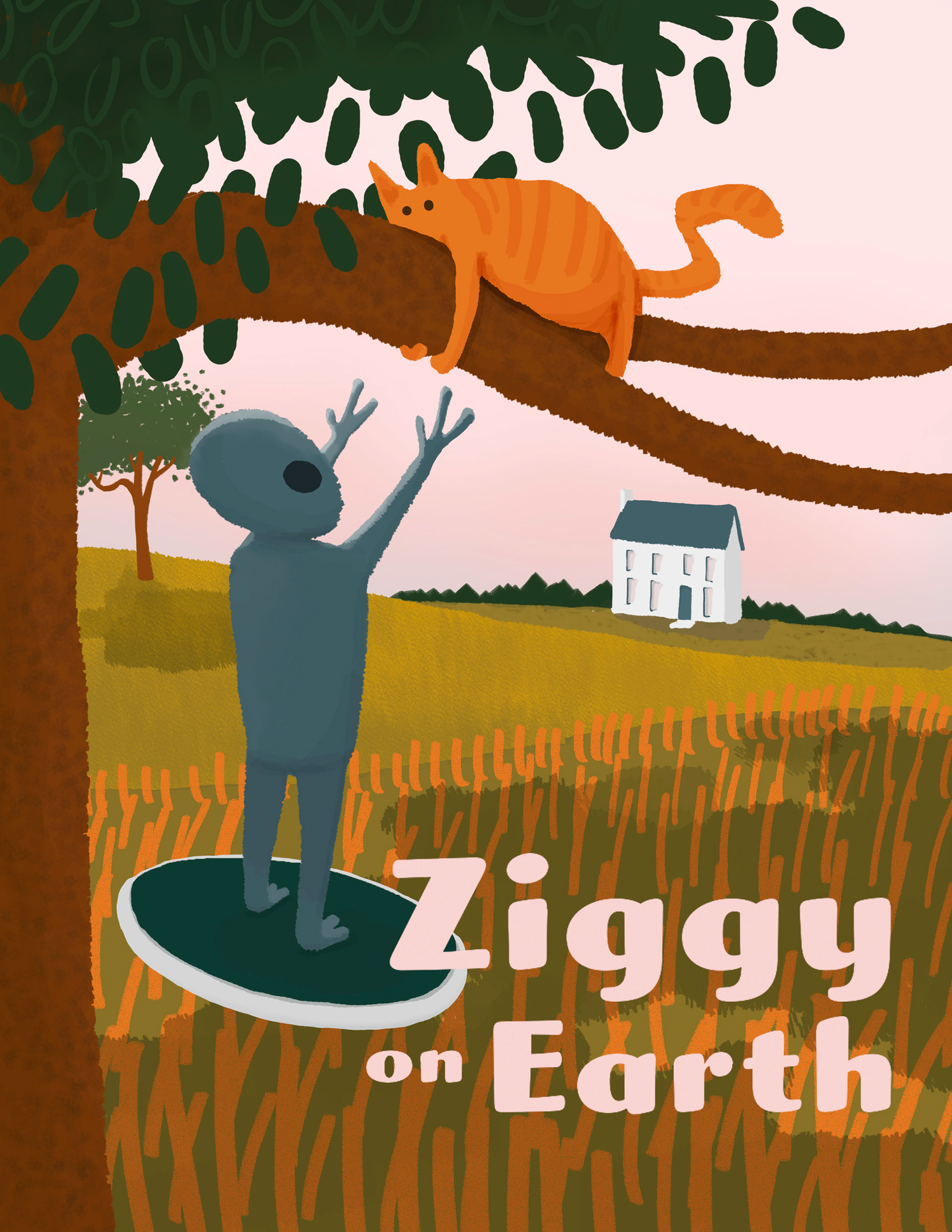 Cover illustration for a children's book concept.