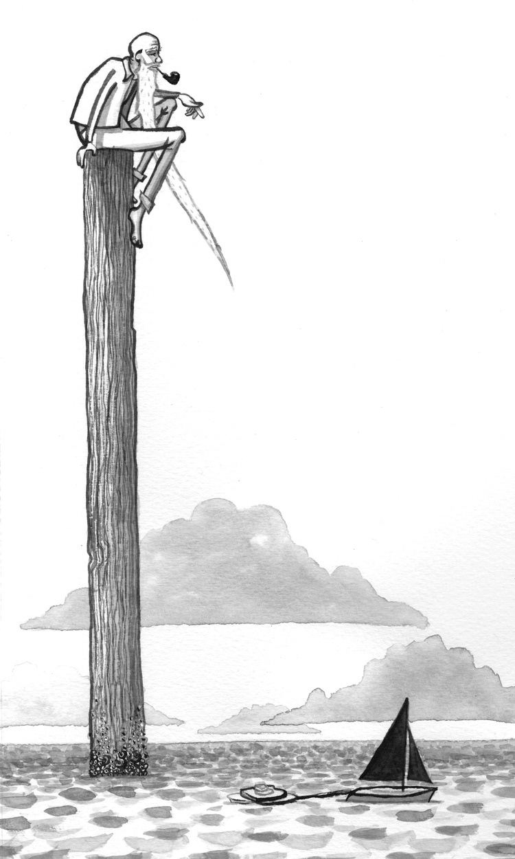 There was an old man of the coast, who placidly sat on a post. But when it got cold, he relinquished his hold and called for some hot buttered toast. – Edward Lear